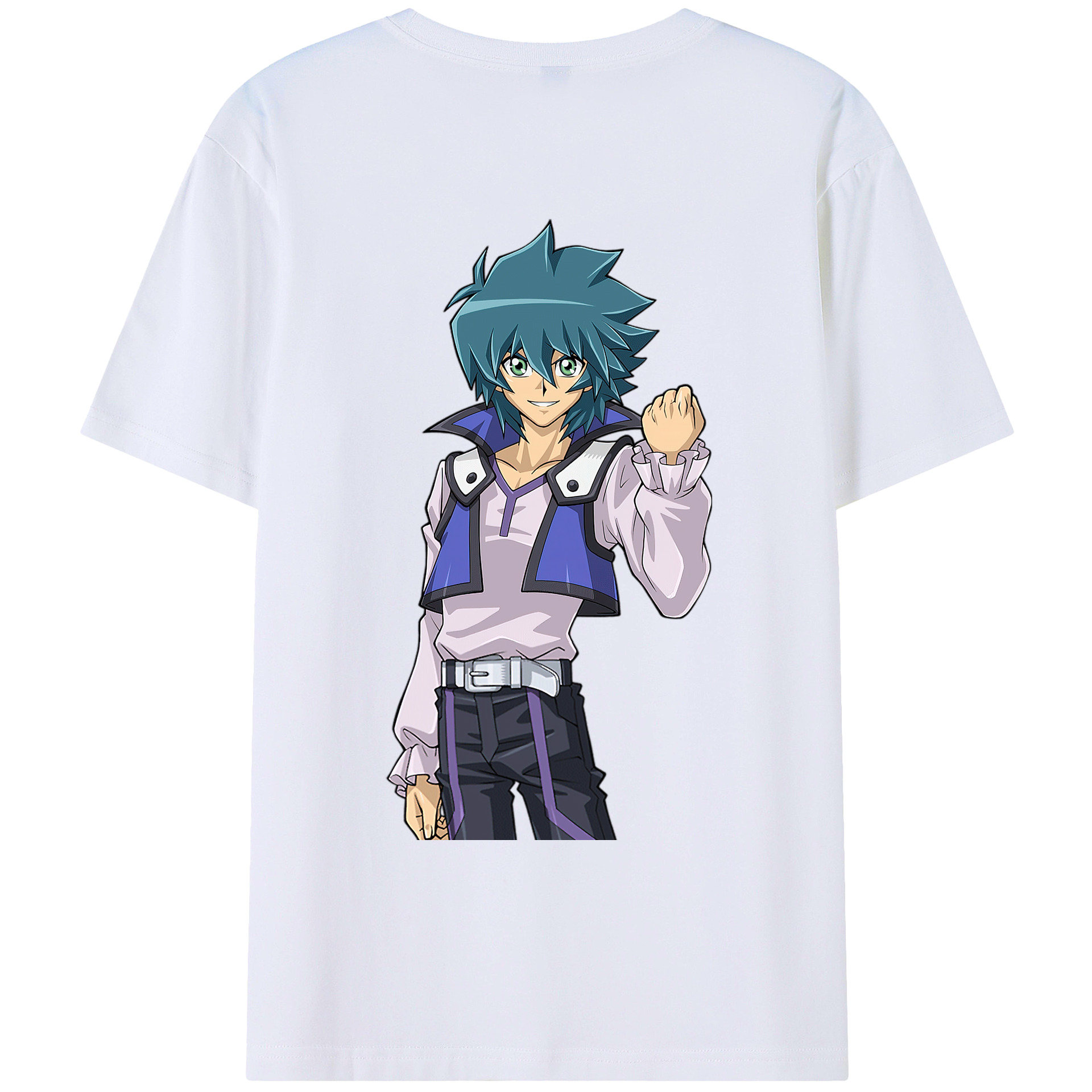 （画像用） 遊☆戯☆王 Yu-Gi-Oh! 綿100％ メンズ半袖Tシャツ（バックプリント） 通気性