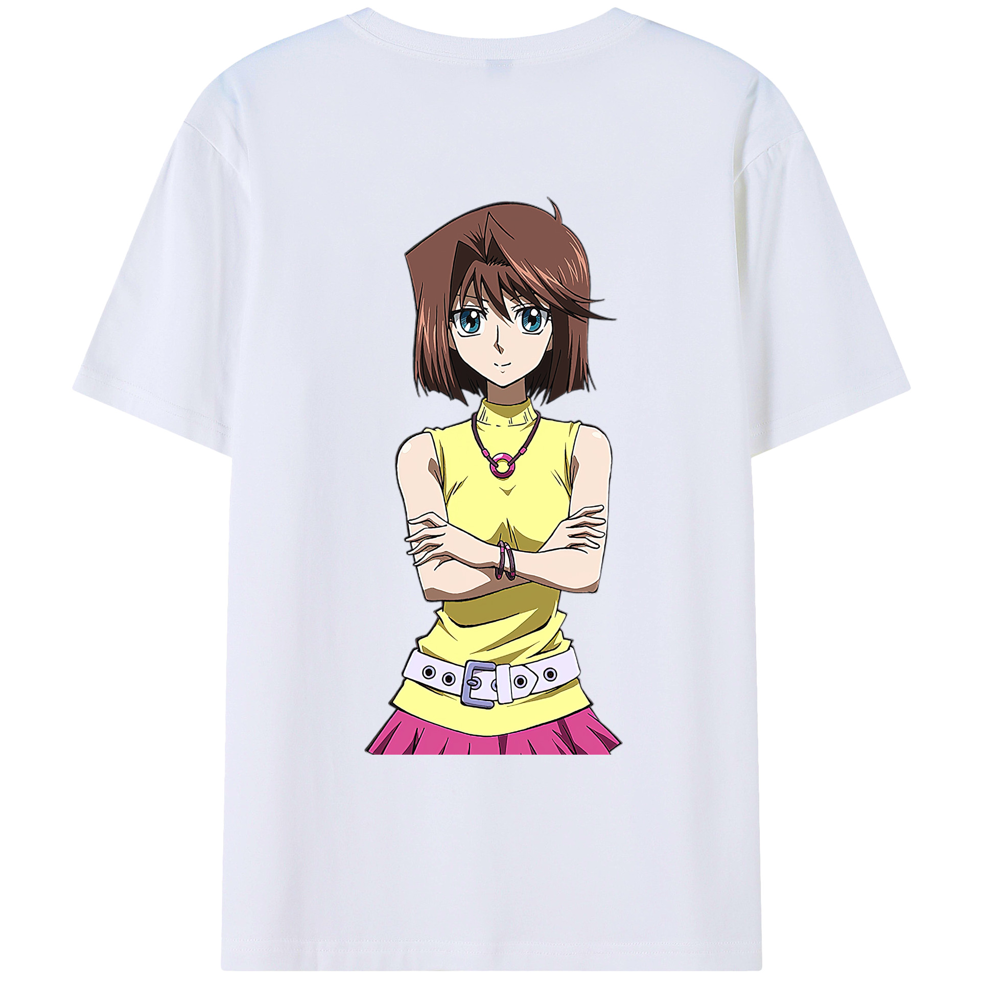 （画像用） 遊☆戯☆王 Yu-Gi-Oh! 綿100％ メンズ半袖Tシャツ（バックプリント） 通気性