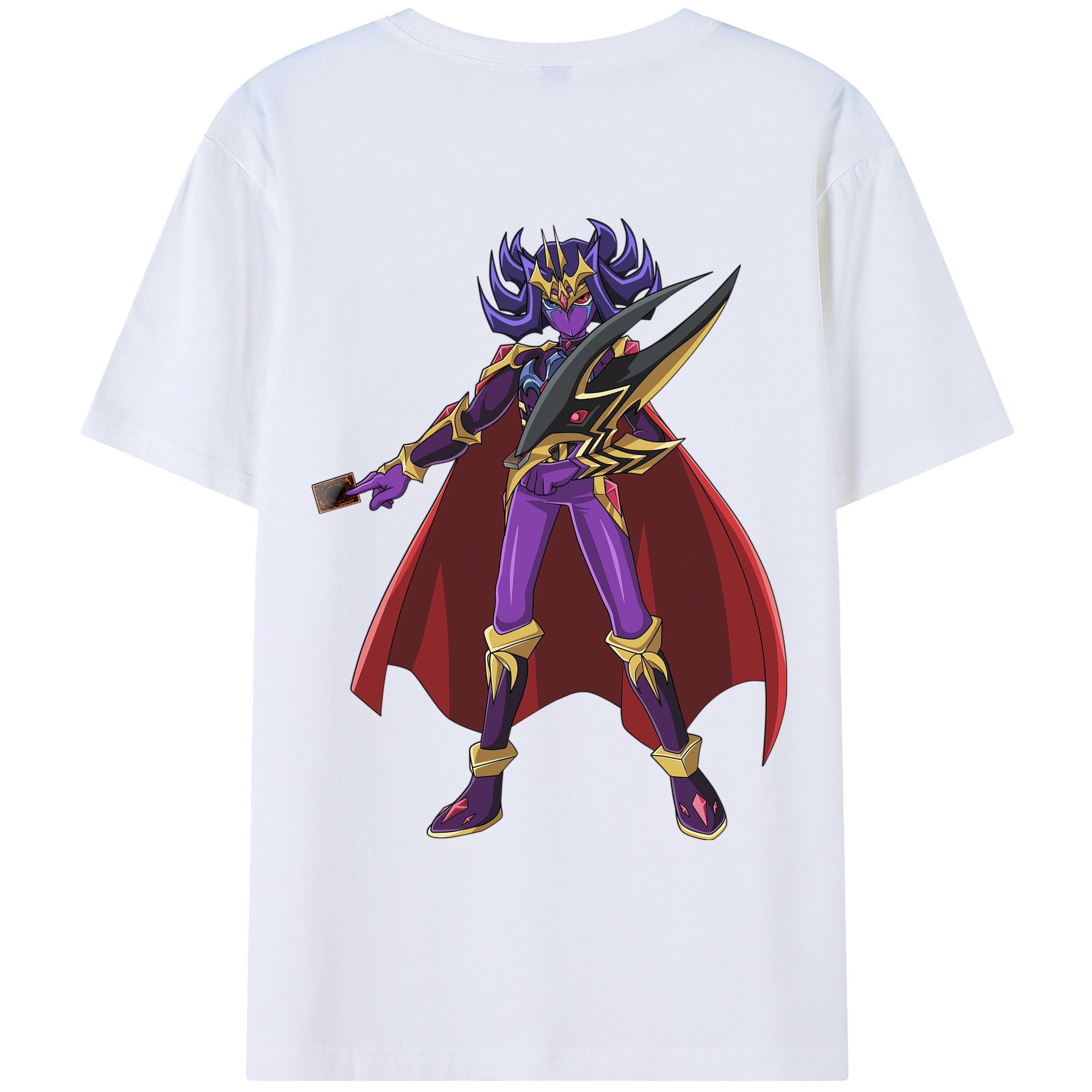 （画像用） 遊☆戯☆王 Yu-Gi-Oh! 綿100％ メンズ半袖Tシャツ（バックプリント） 通気性