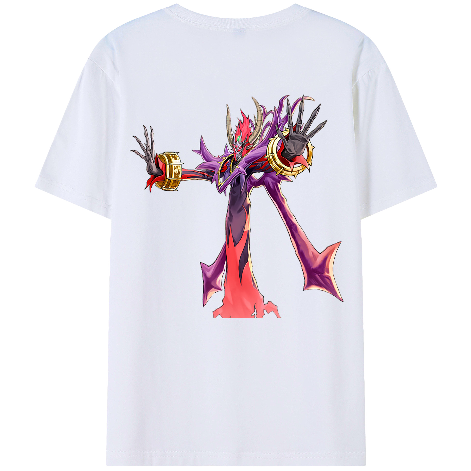 （画像用） 遊☆戯☆王 Yu-Gi-Oh! 綿100％ メンズ半袖Tシャツ（バックプリント） 通気性