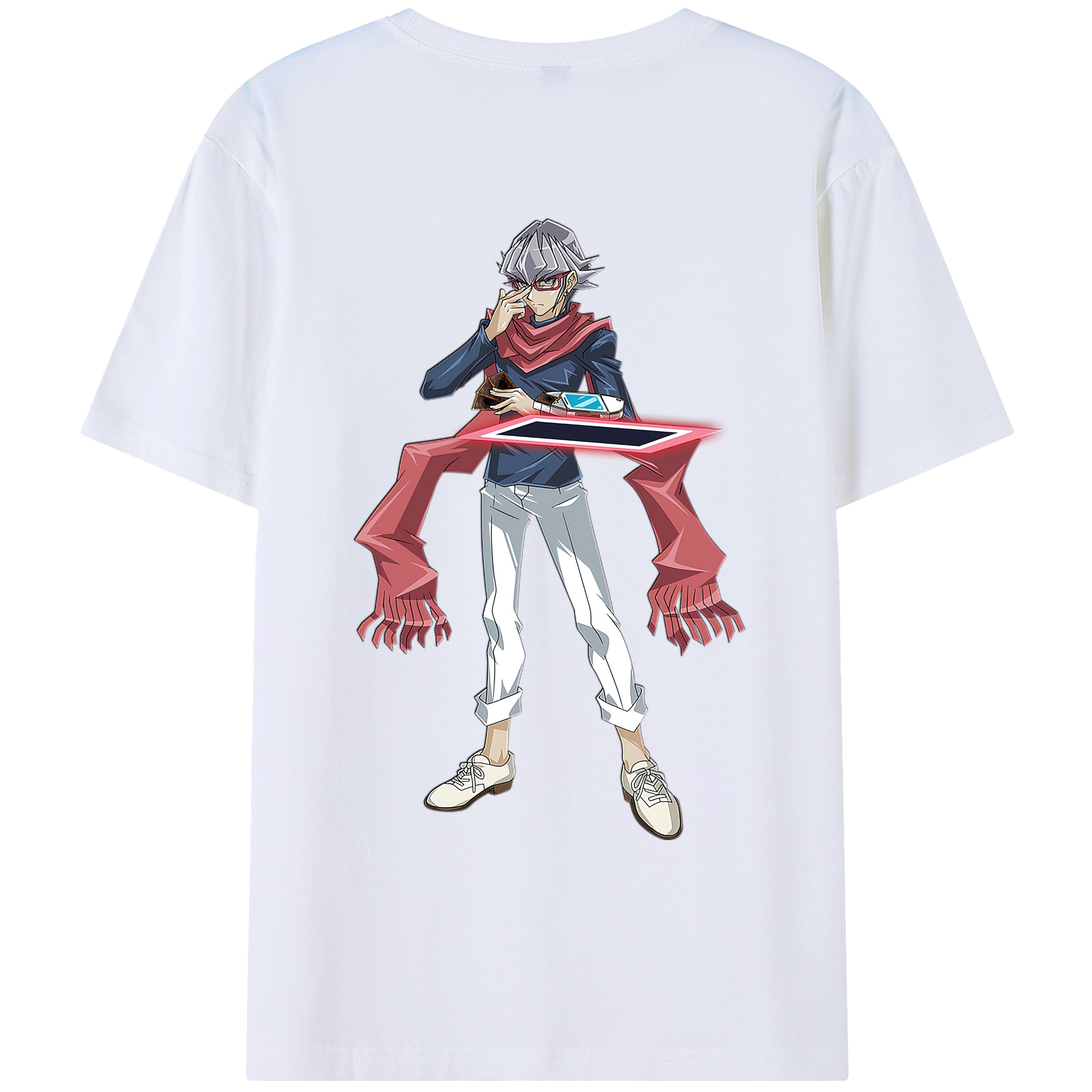 （画像用） 遊☆戯☆王 Yu-Gi-Oh! 綿100％ メンズ半袖Tシャツ（バックプリント） 通気性