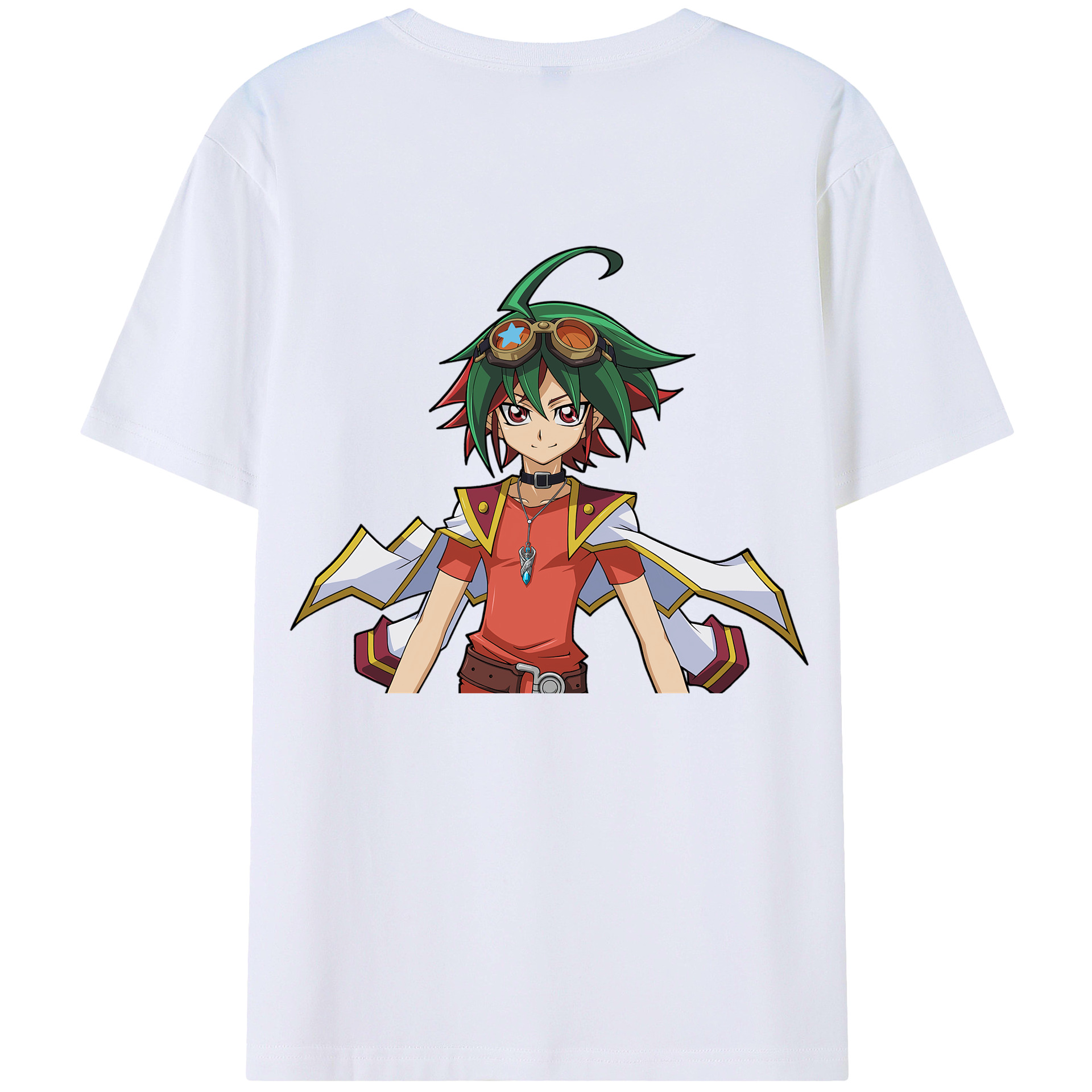 （画像用） 遊☆戯☆王 Yu-Gi-Oh! 綿100％ メンズ半袖Tシャツ（バックプリント） 通気性
