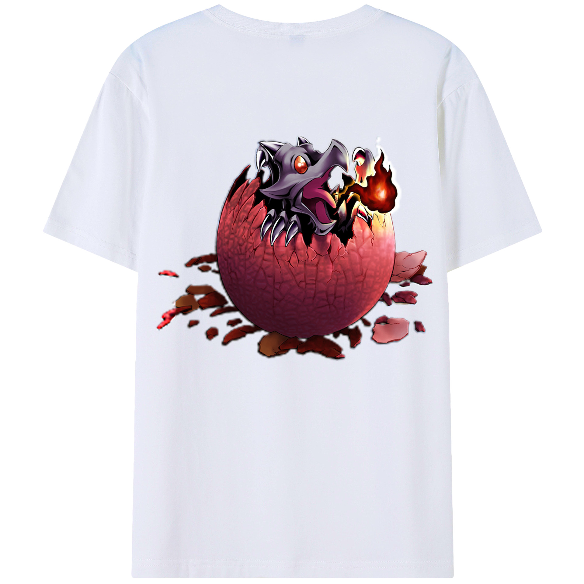 （画像用） 遊☆戯☆王 Yu-Gi-Oh! 綿100％ メンズ半袖Tシャツ（バックプリント） 通気性
