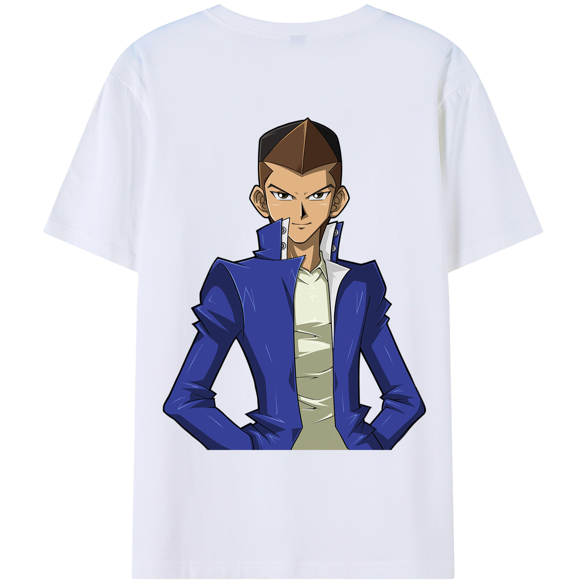 （画像用） 遊☆戯☆王 Yu-Gi-Oh! 綿100％ メンズ半袖Tシャツ（バックプリント） 通気性
