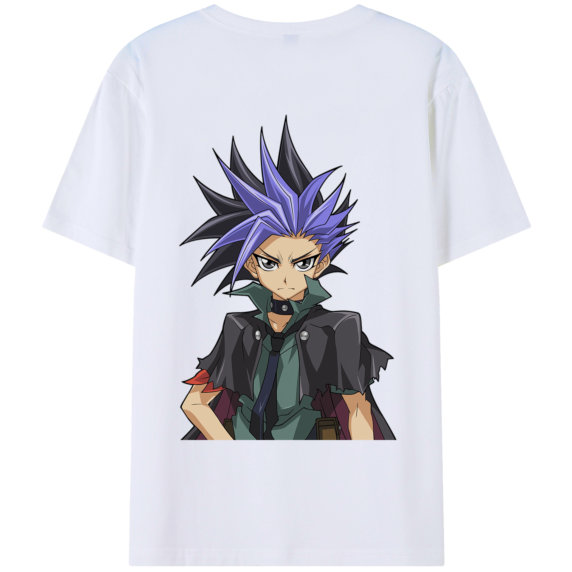 （画像用） 遊☆戯☆王 Yu-Gi-Oh! 綿100％ メンズ半袖Tシャツ（バックプリント） 通気性