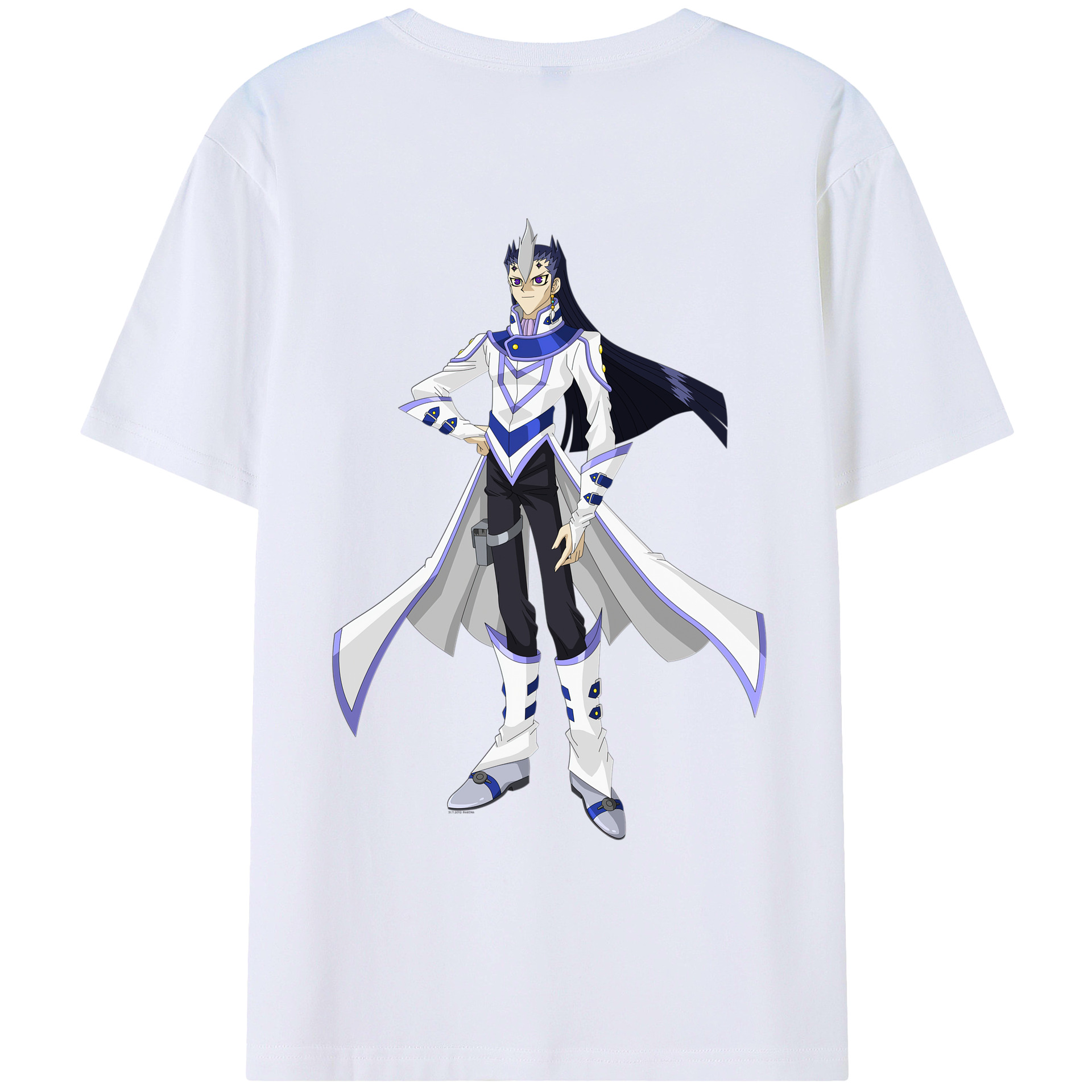 （画像用） 遊☆戯☆王 Yu-Gi-Oh! 綿100％ メンズ半袖Tシャツ（バックプリント） 通気性