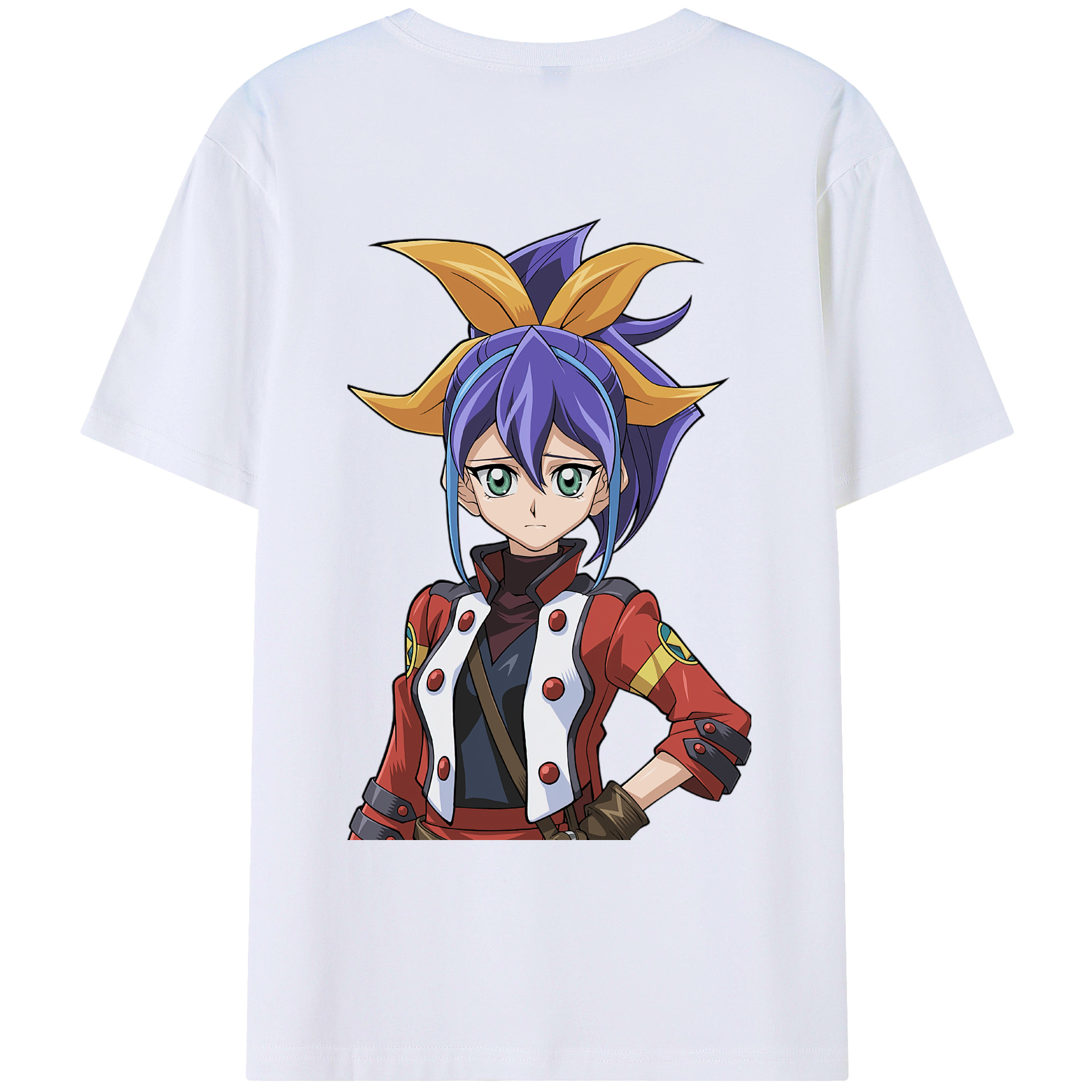 （画像用） 遊☆戯☆王 Yu-Gi-Oh! 綿100％ メンズ半袖Tシャツ（バックプリント） 通気性