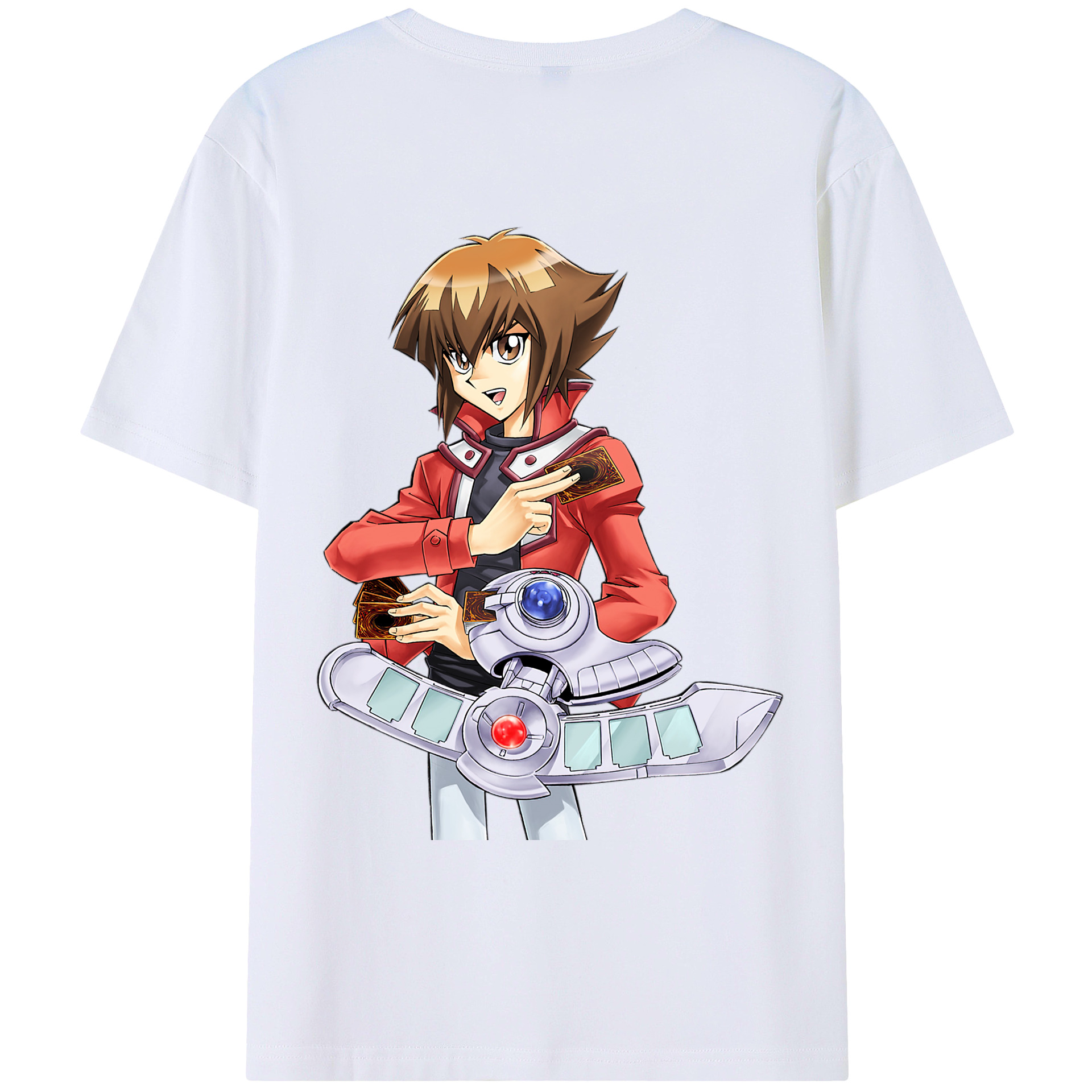（画像用） 遊☆戯☆王 Yu-Gi-Oh! 綿100％ メンズ半袖Tシャツ（バックプリント） 通気性