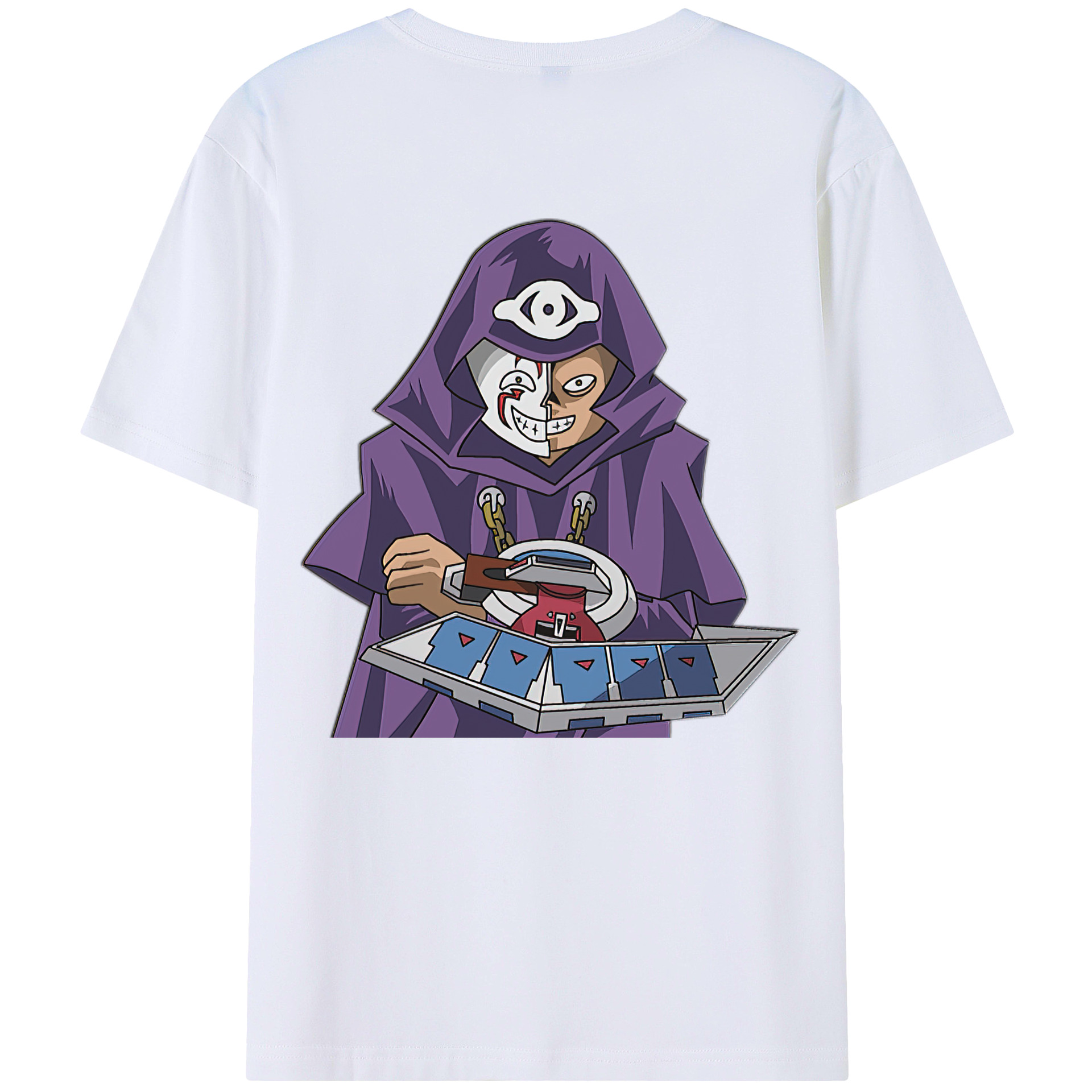 （画像用） 遊☆戯☆王 Yu-Gi-Oh! 綿100％ メンズ半袖Tシャツ（バックプリント） 通気性