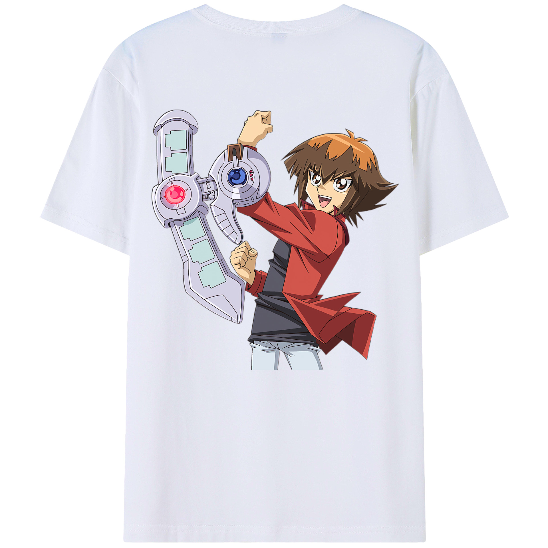 （画像用） 遊☆戯☆王 Yu-Gi-Oh! 綿100％ メンズ半袖Tシャツ（バックプリント） 通気性
