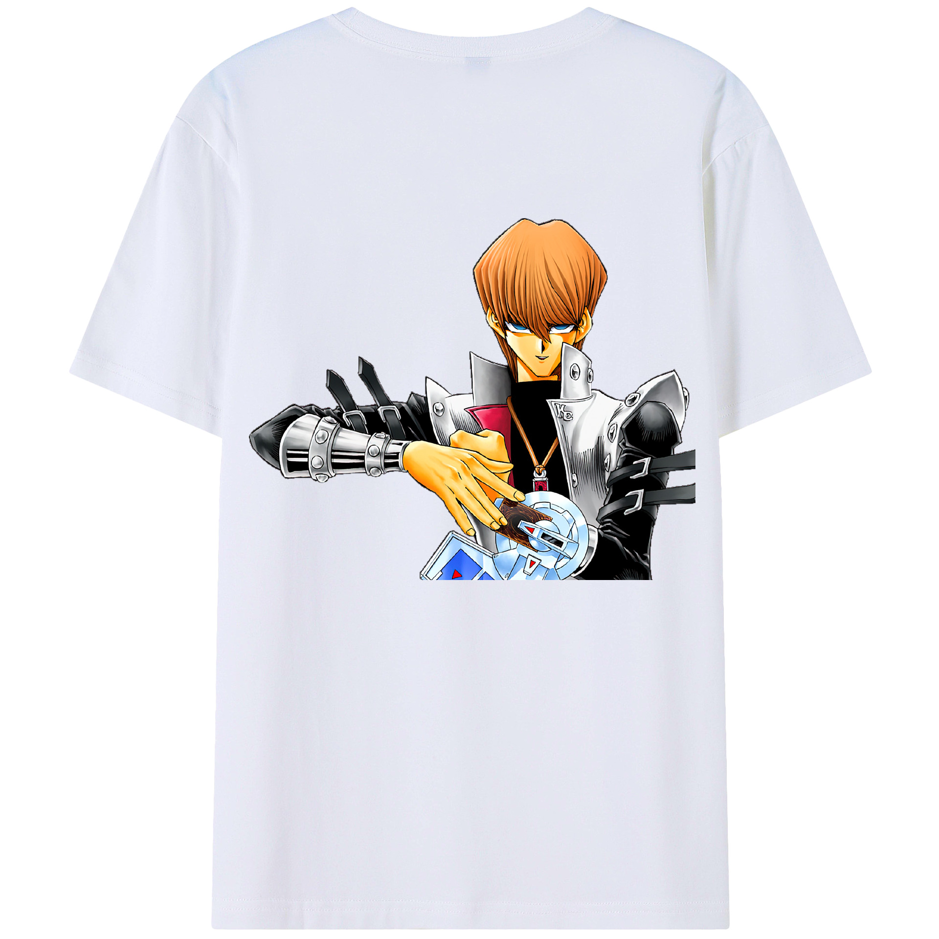 （画像用） 遊☆戯☆王 Yu-Gi-Oh! 綿100％ メンズ半袖Tシャツ（バックプリント） 通気性