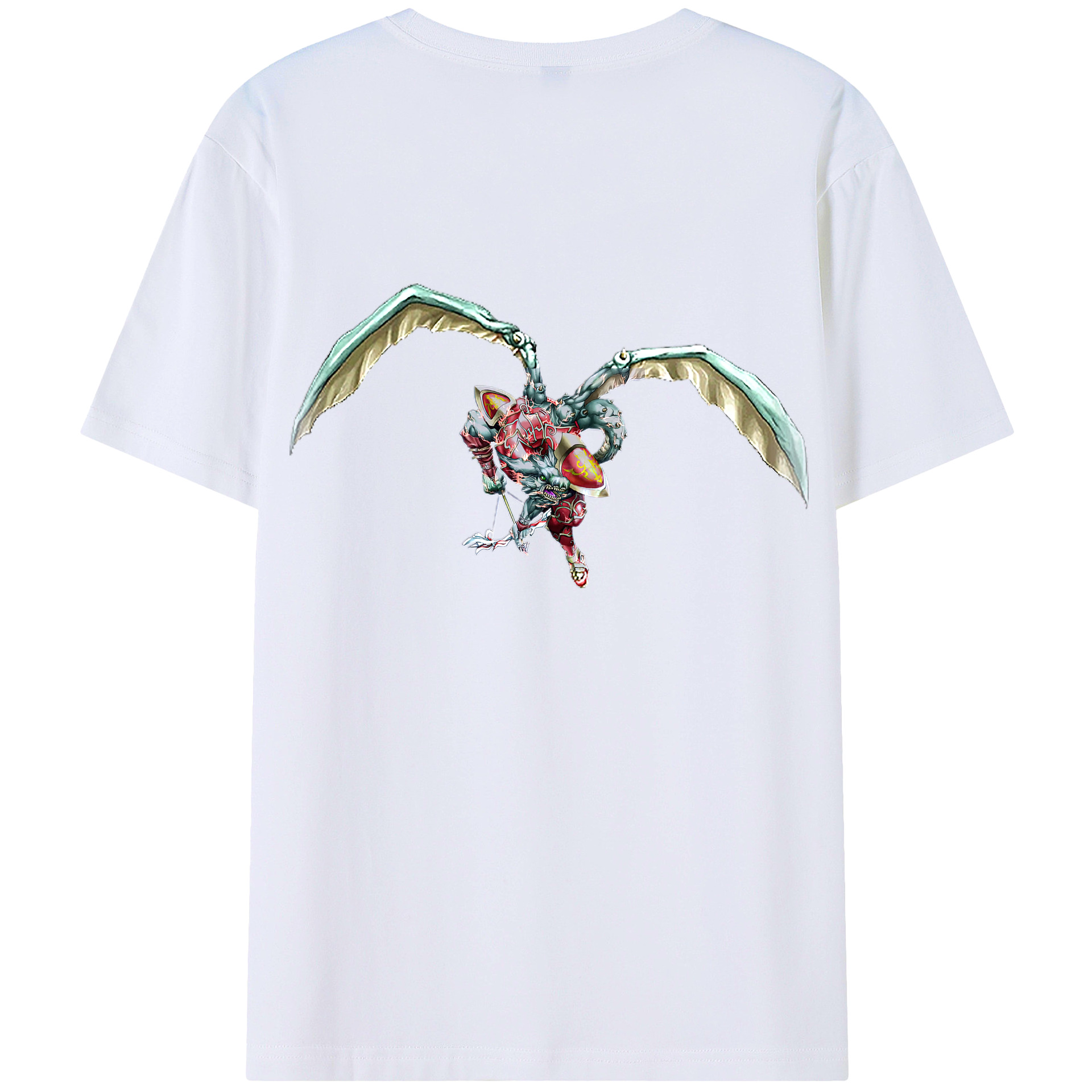 （画像用） 遊☆戯☆王 Yu-Gi-Oh! 綿100％ メンズ半袖Tシャツ（バックプリント） 通気性