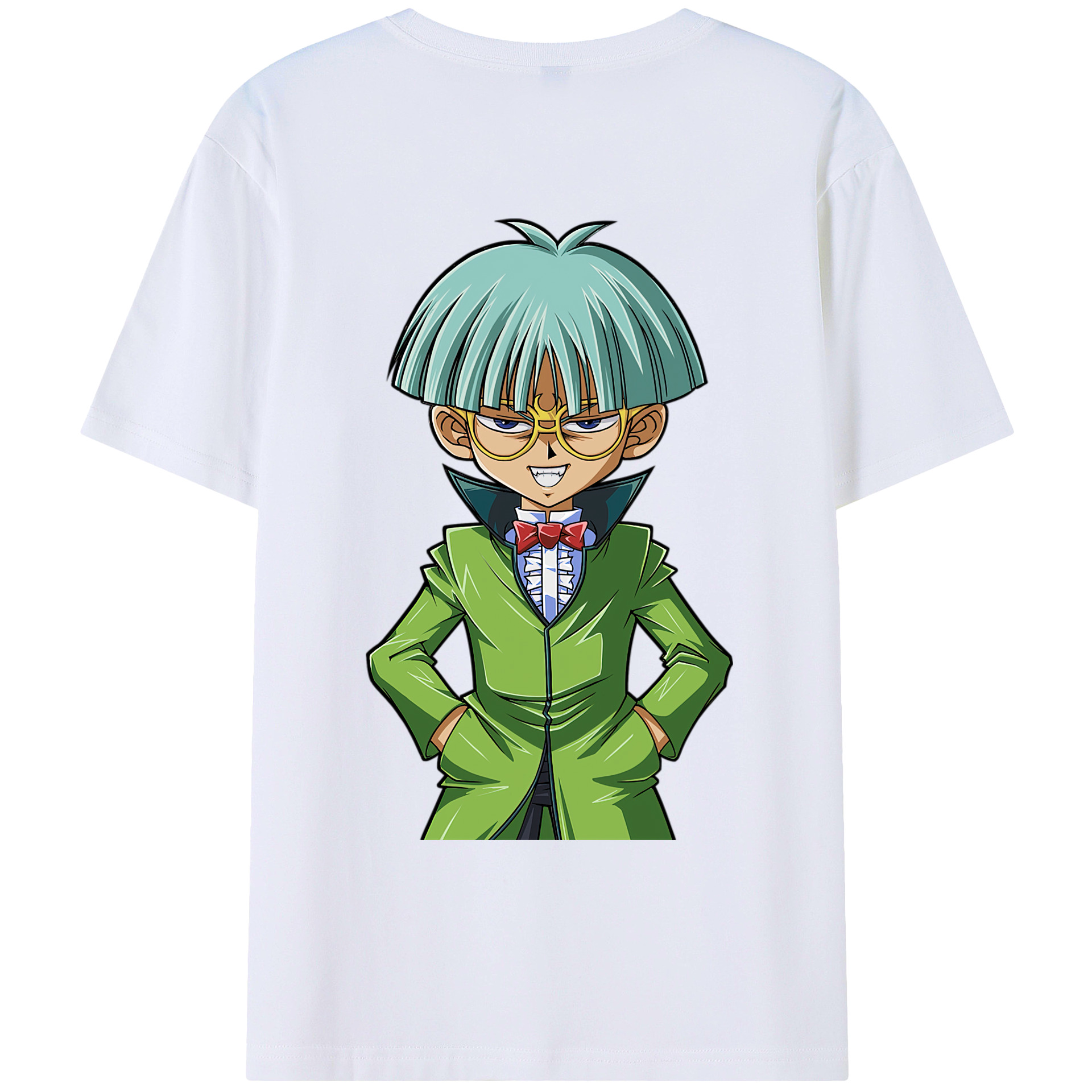 （画像用） 遊☆戯☆王 Yu-Gi-Oh! 綿100％ メンズ半袖Tシャツ（バックプリント） 通気性