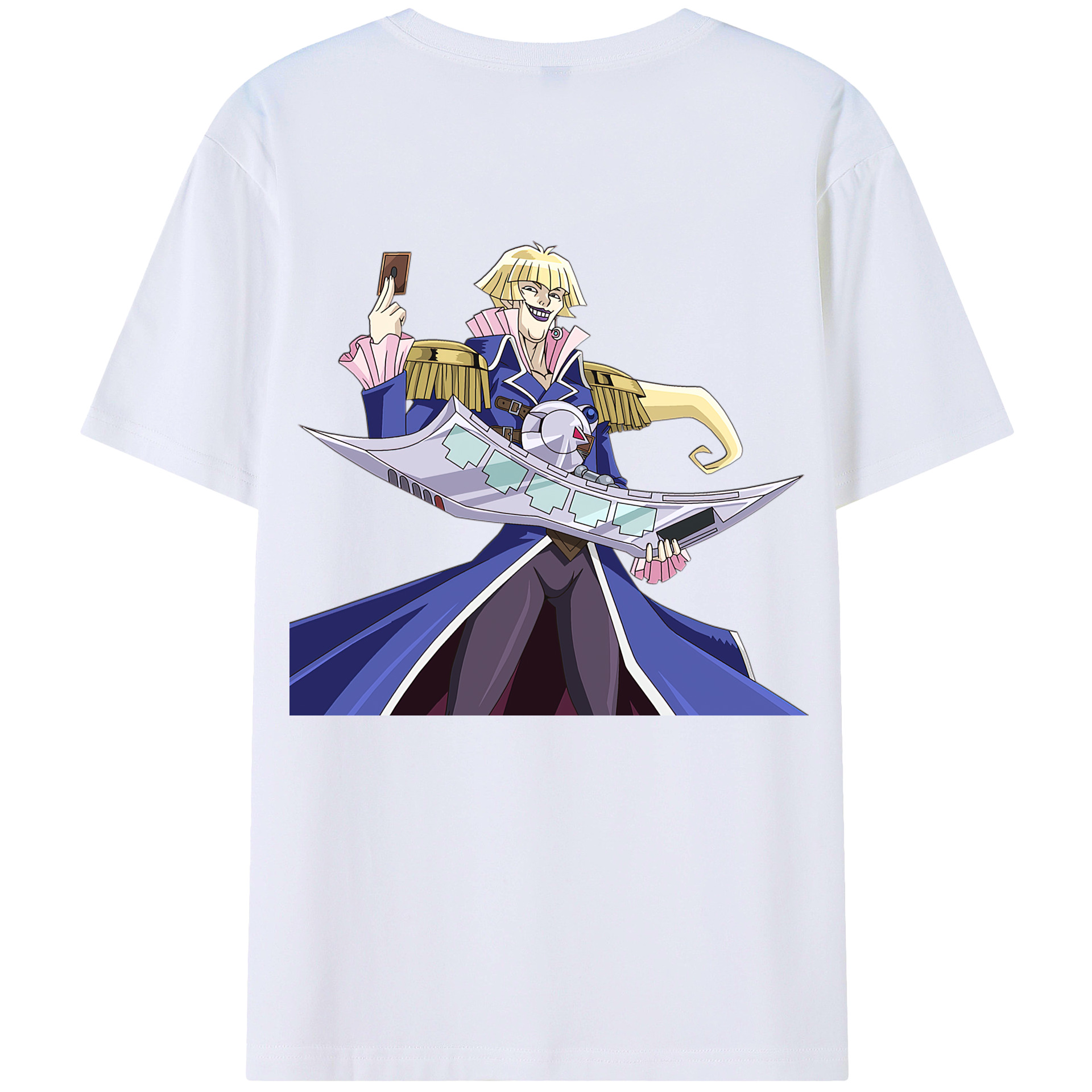 （画像用） 遊☆戯☆王 Yu-Gi-Oh! 綿100％ メンズ半袖Tシャツ（バックプリント） 通気性