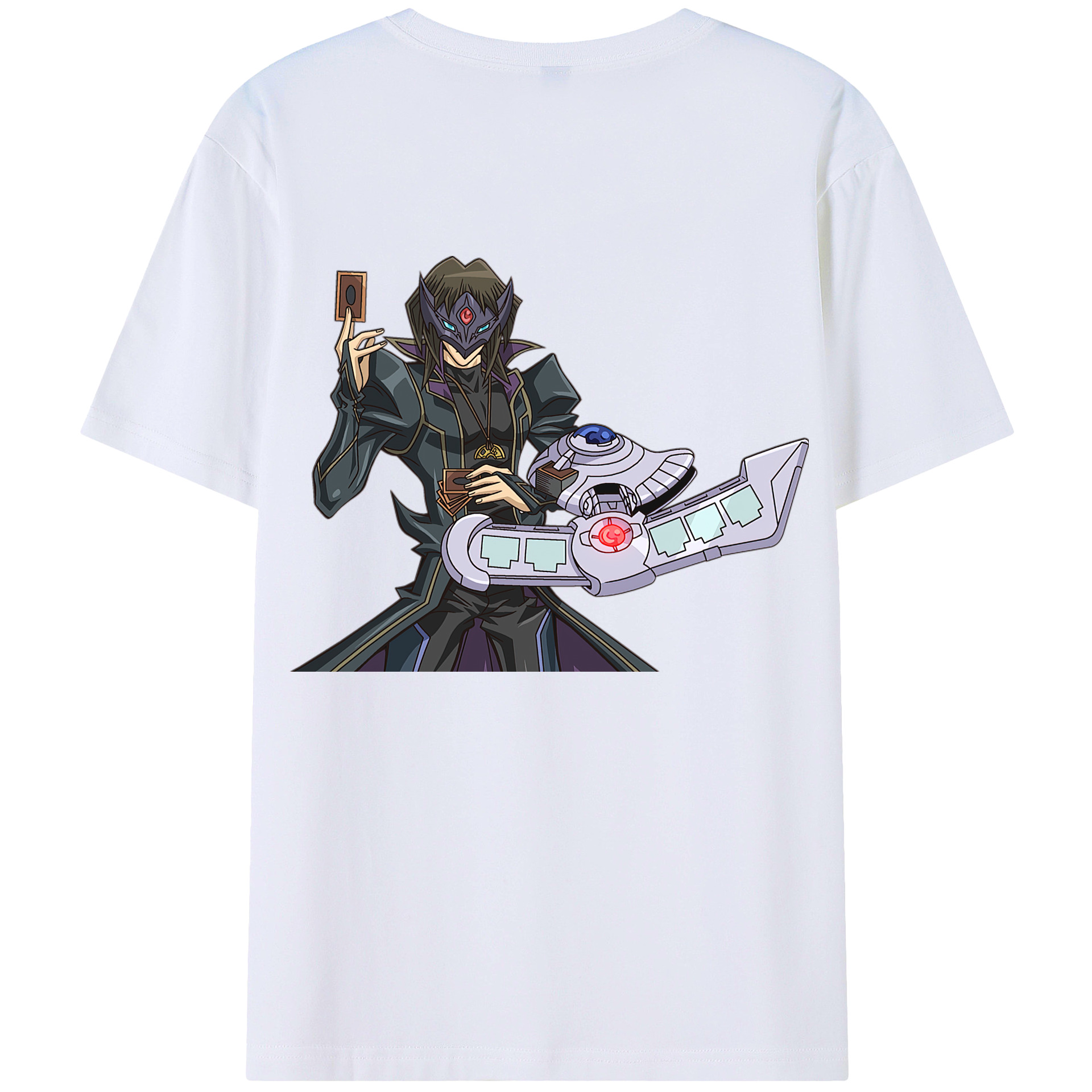 （画像用） 遊☆戯☆王 Yu-Gi-Oh! 綿100％ メンズ半袖Tシャツ（バックプリント） 通気性