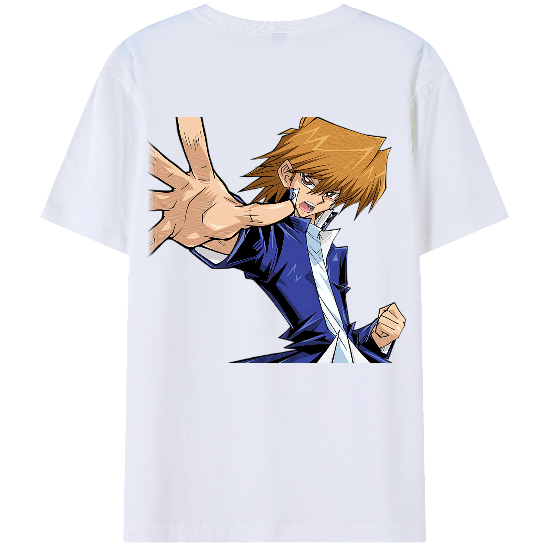 （画像用） 遊☆戯☆王 Yu-Gi-Oh! 綿100％ メンズ半袖Tシャツ（バックプリント） 通気性