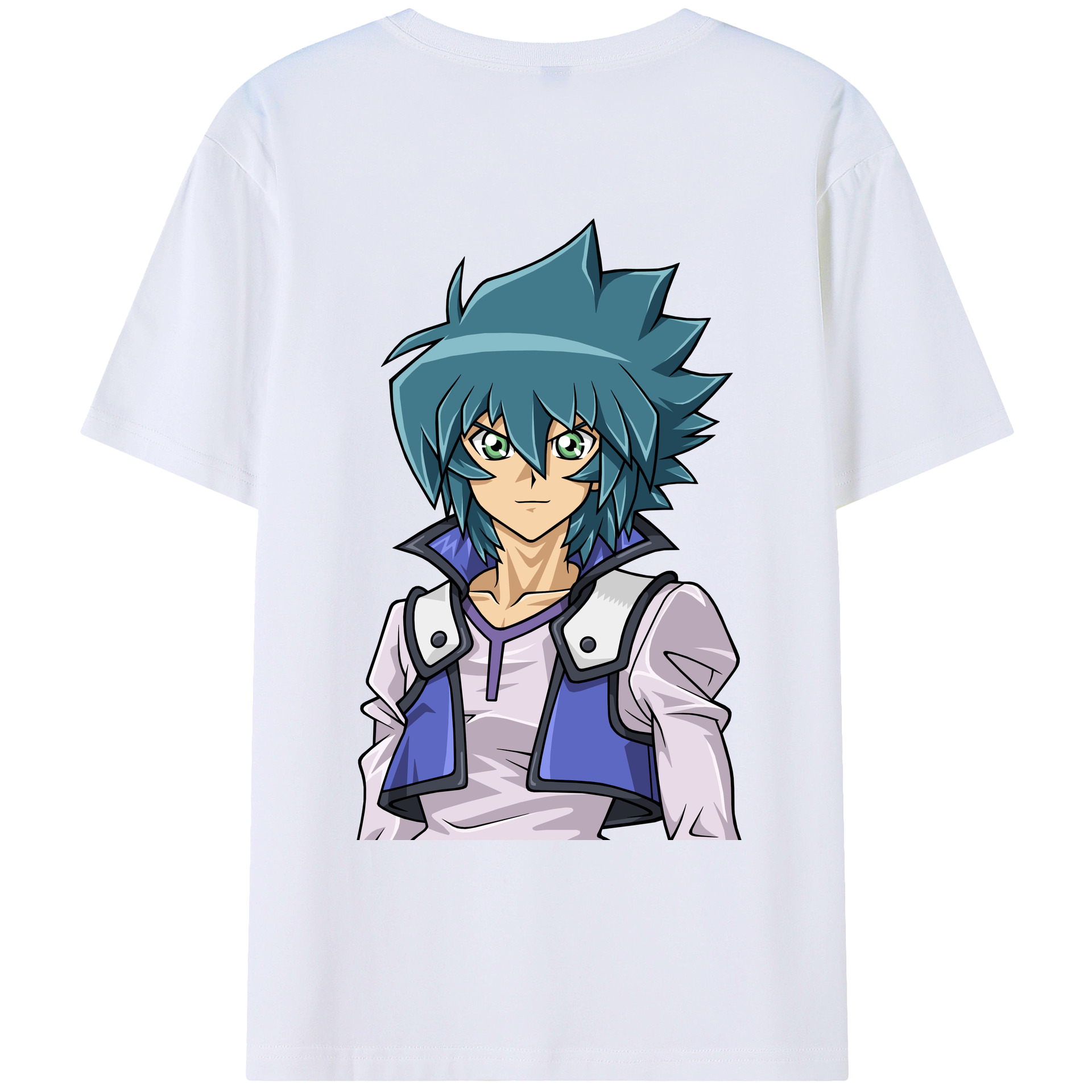 （画像用） 遊☆戯☆王 Yu-Gi-Oh! 綿100％ メンズ半袖Tシャツ（バックプリント） 通気性