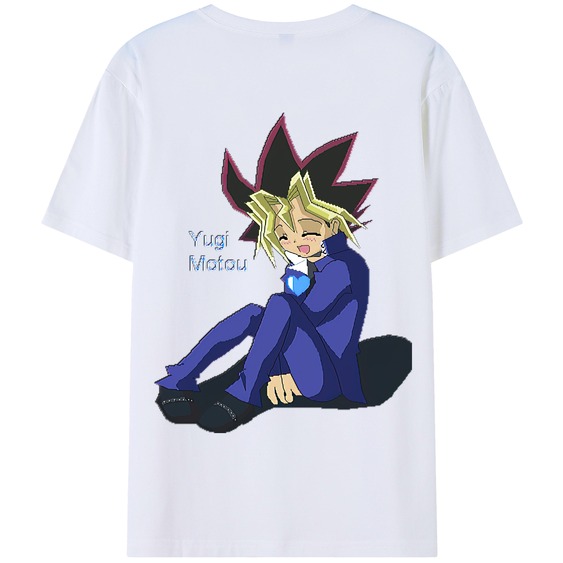 （画像用） 遊☆戯☆王 Yu-Gi-Oh! 綿100％ メンズ半袖Tシャツ（バックプリント） 通気性