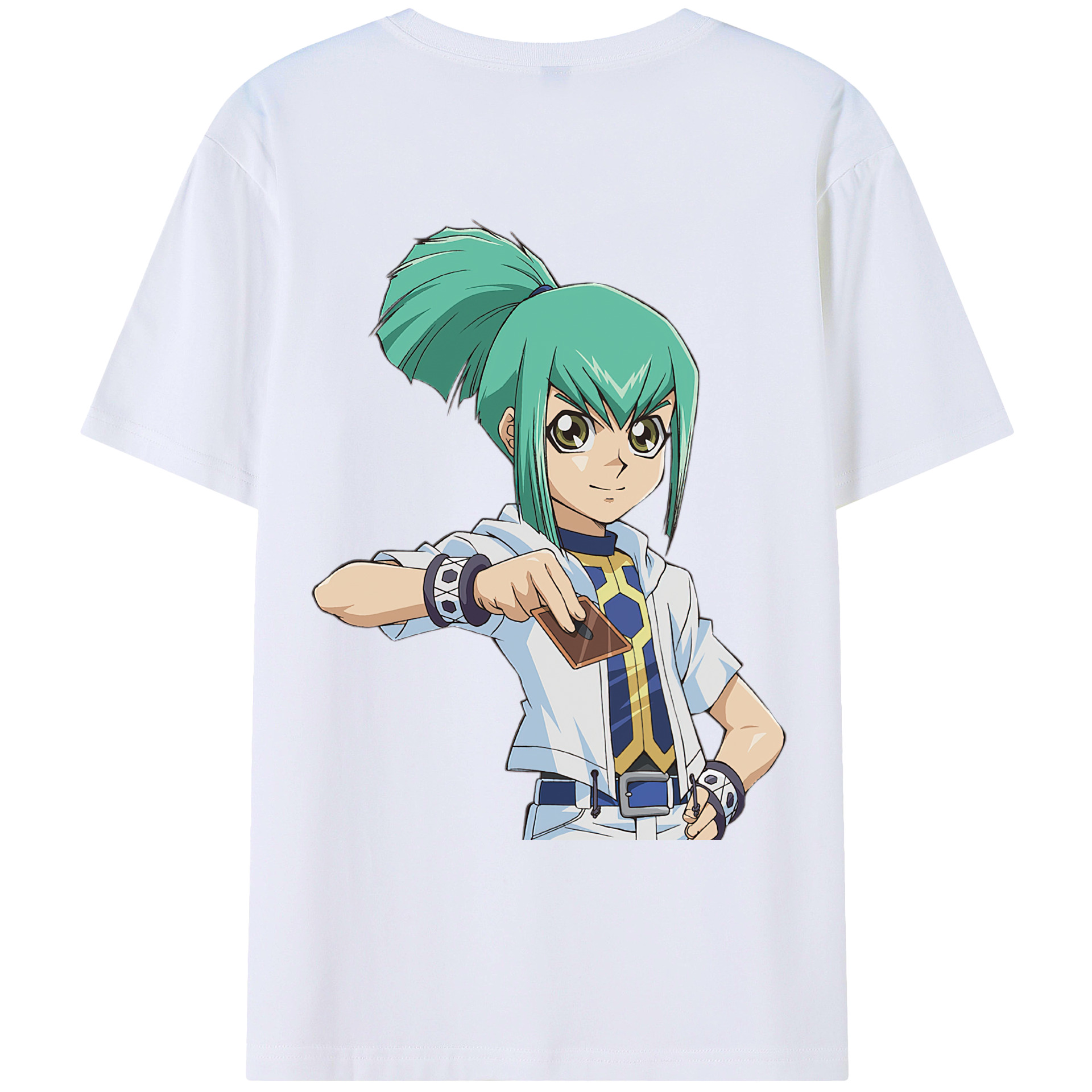（画像用） 遊☆戯☆王 Yu-Gi-Oh! 綿100％ メンズ半袖Tシャツ（バックプリント） 通気性