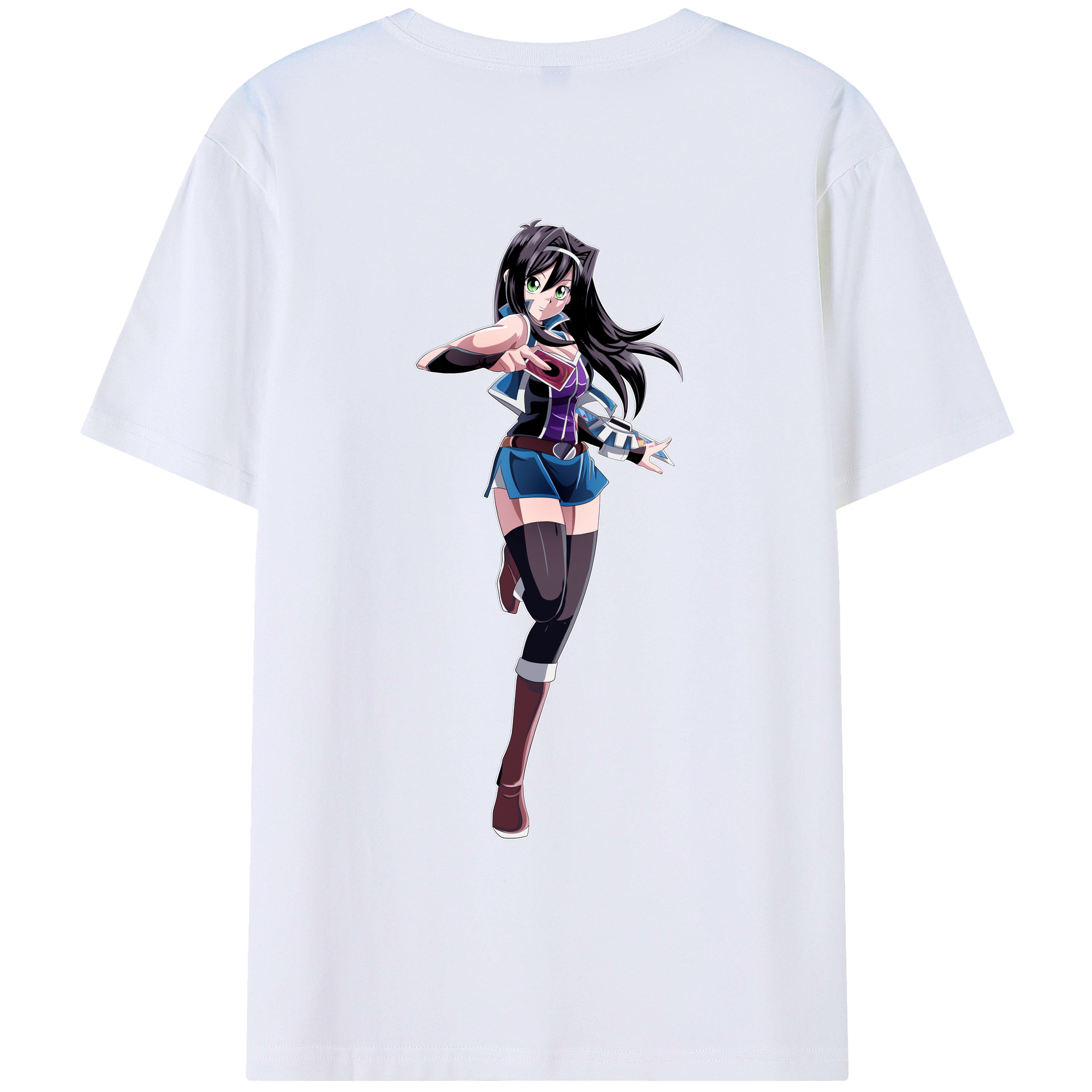 （画像用） 遊☆戯☆王 Yu-Gi-Oh! 綿100％ メンズ半袖Tシャツ（バックプリント） 通気性