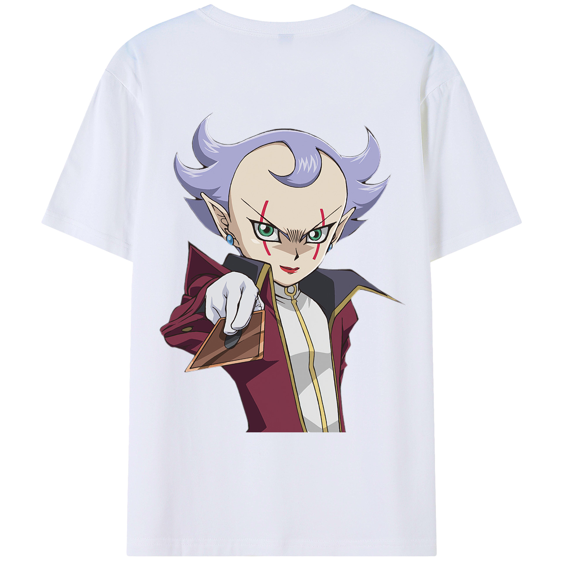 （画像用） 遊☆戯☆王 Yu-Gi-Oh! 綿100％ メンズ半袖Tシャツ（バックプリント） 通気性