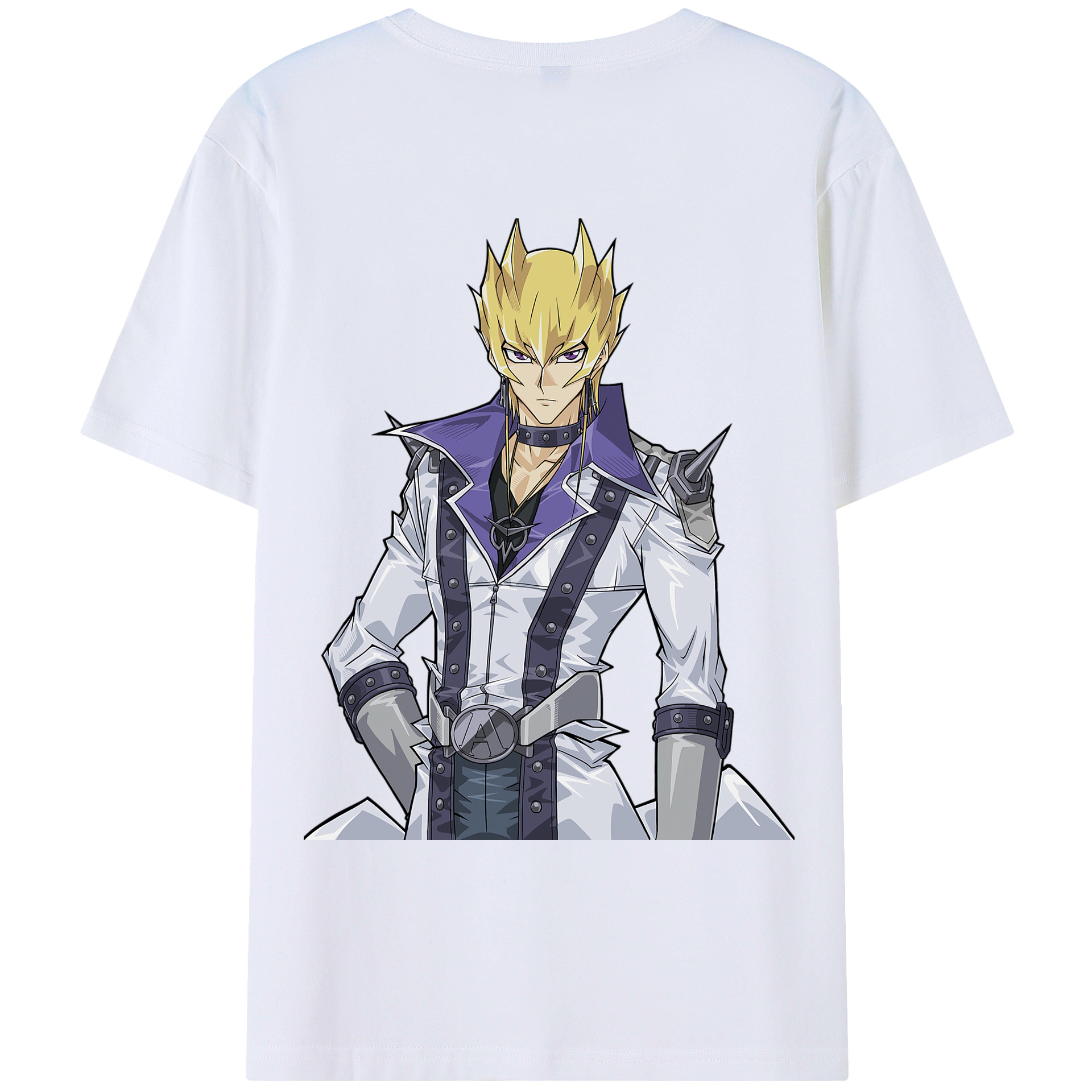 （画像用） 遊☆戯☆王 Yu-Gi-Oh! 綿100％ メンズ半袖Tシャツ（バックプリント） 通気性