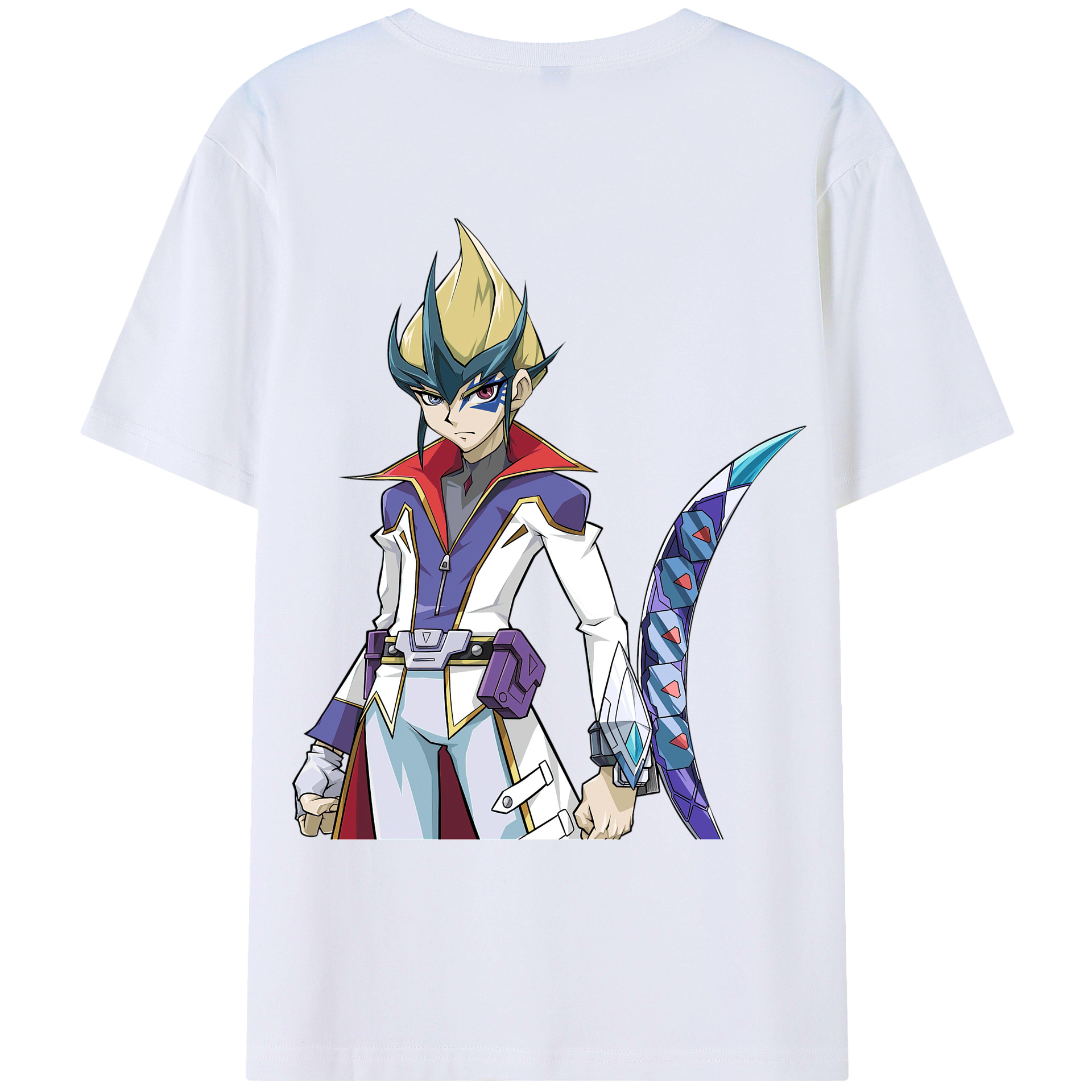 （画像用） 遊☆戯☆王 Yu-Gi-Oh! 綿100％ メンズ半袖Tシャツ（バックプリント） 通気性