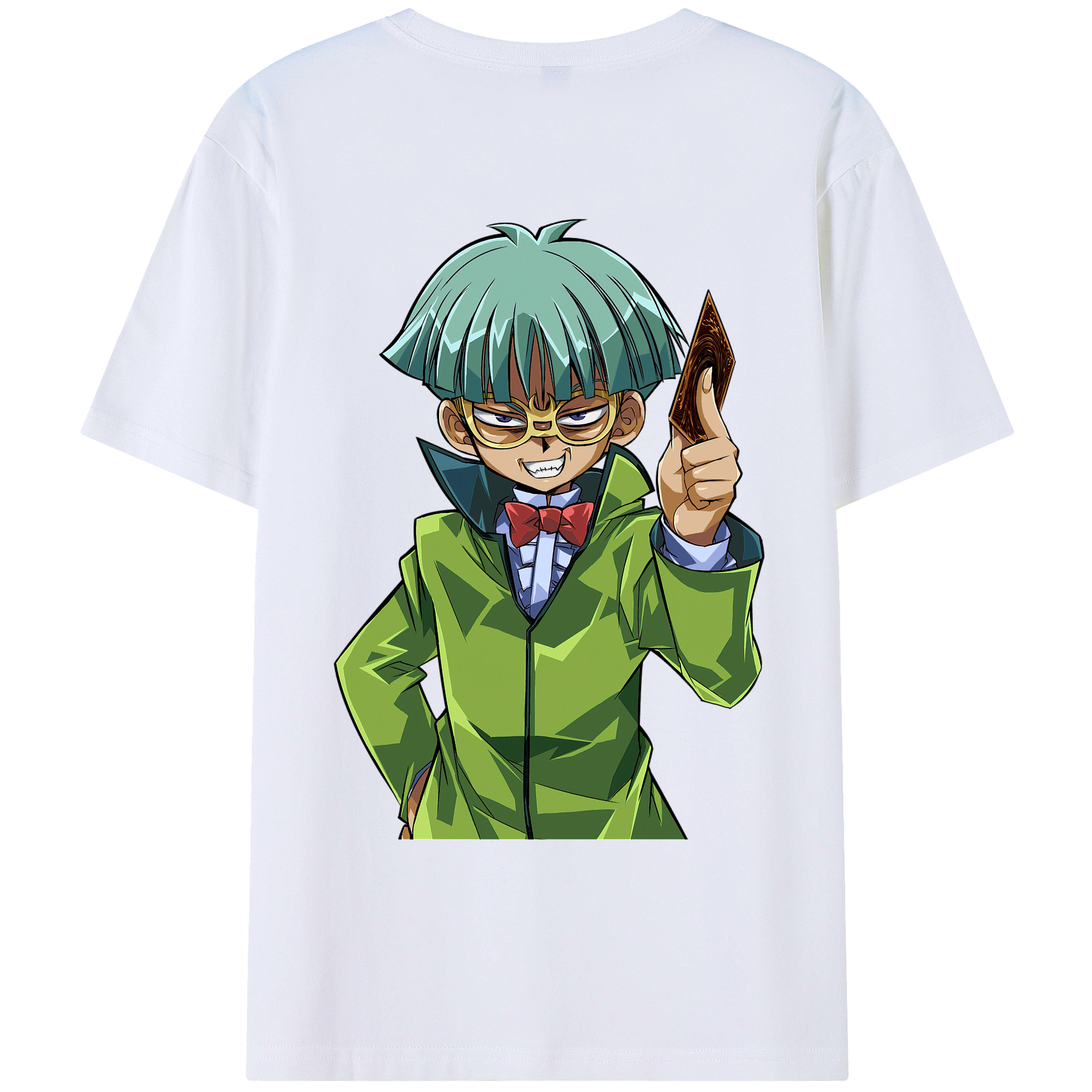 （画像用） 遊☆戯☆王 Yu-Gi-Oh! 綿100％ メンズ半袖Tシャツ（バックプリント） 通気性