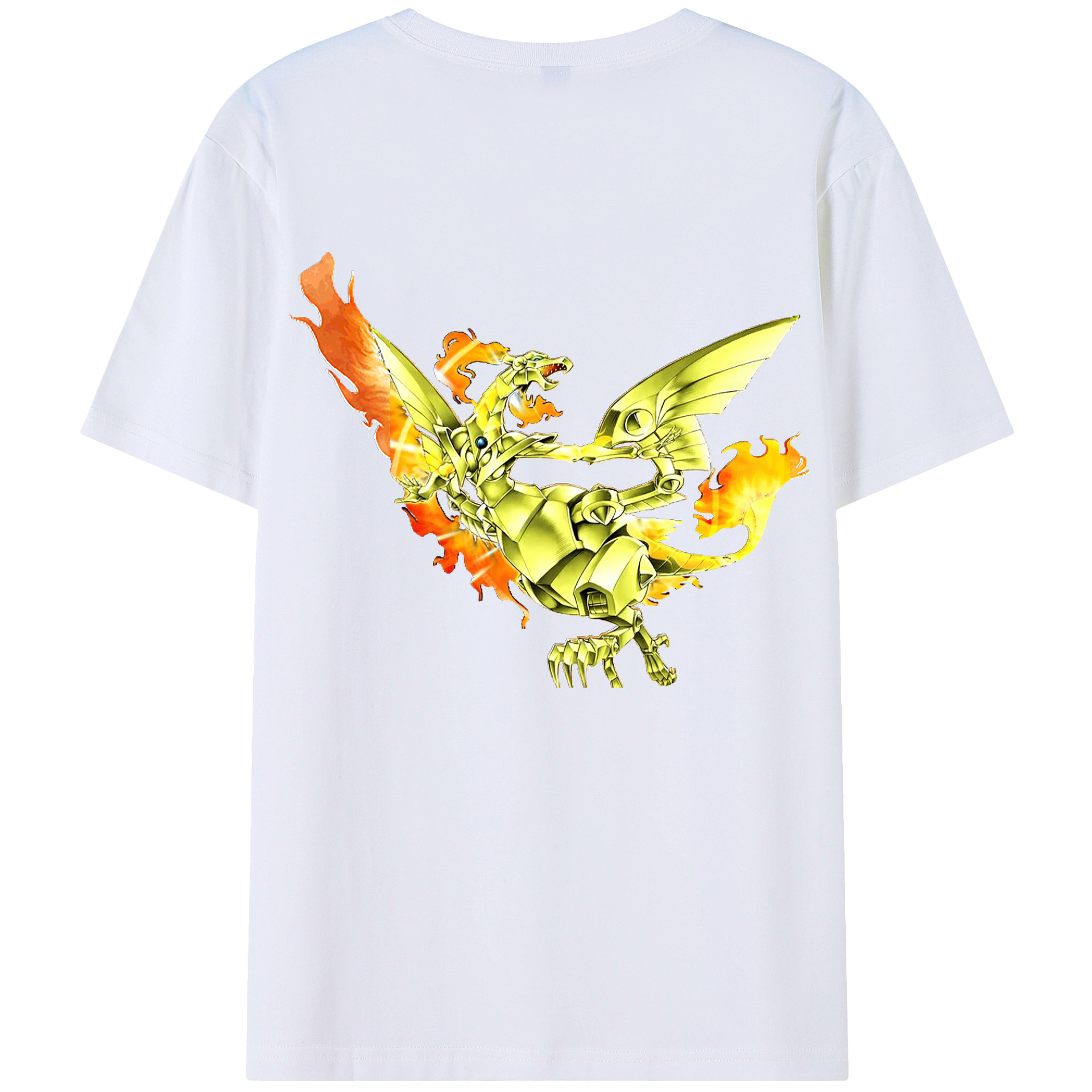 （画像用） 遊☆戯☆王 Yu-Gi-Oh! 綿100％ メンズ半袖Tシャツ（バックプリント） 通気性