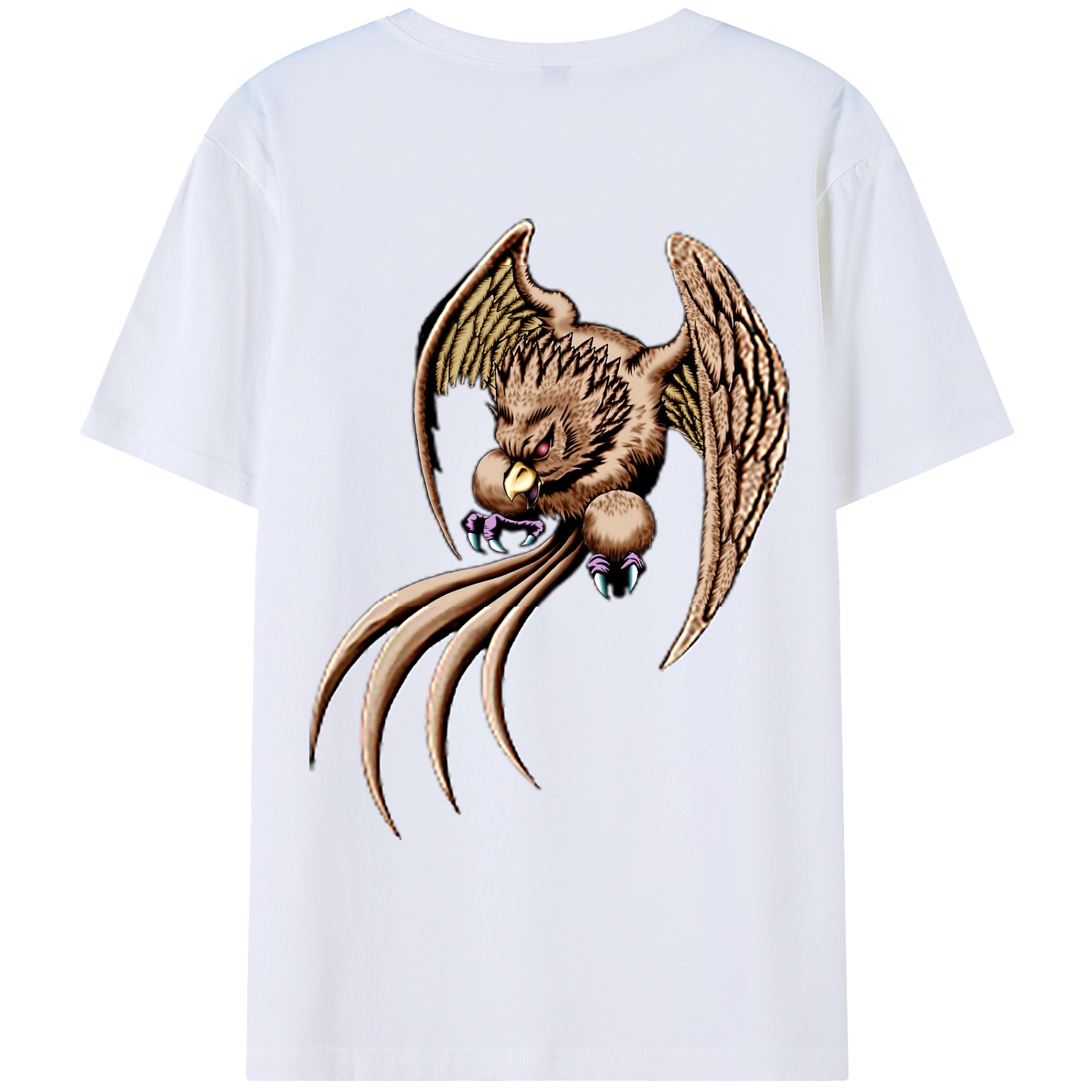 （画像用） 遊☆戯☆王 Yu-Gi-Oh! 綿100％ メンズ半袖Tシャツ（バックプリント） 通気性