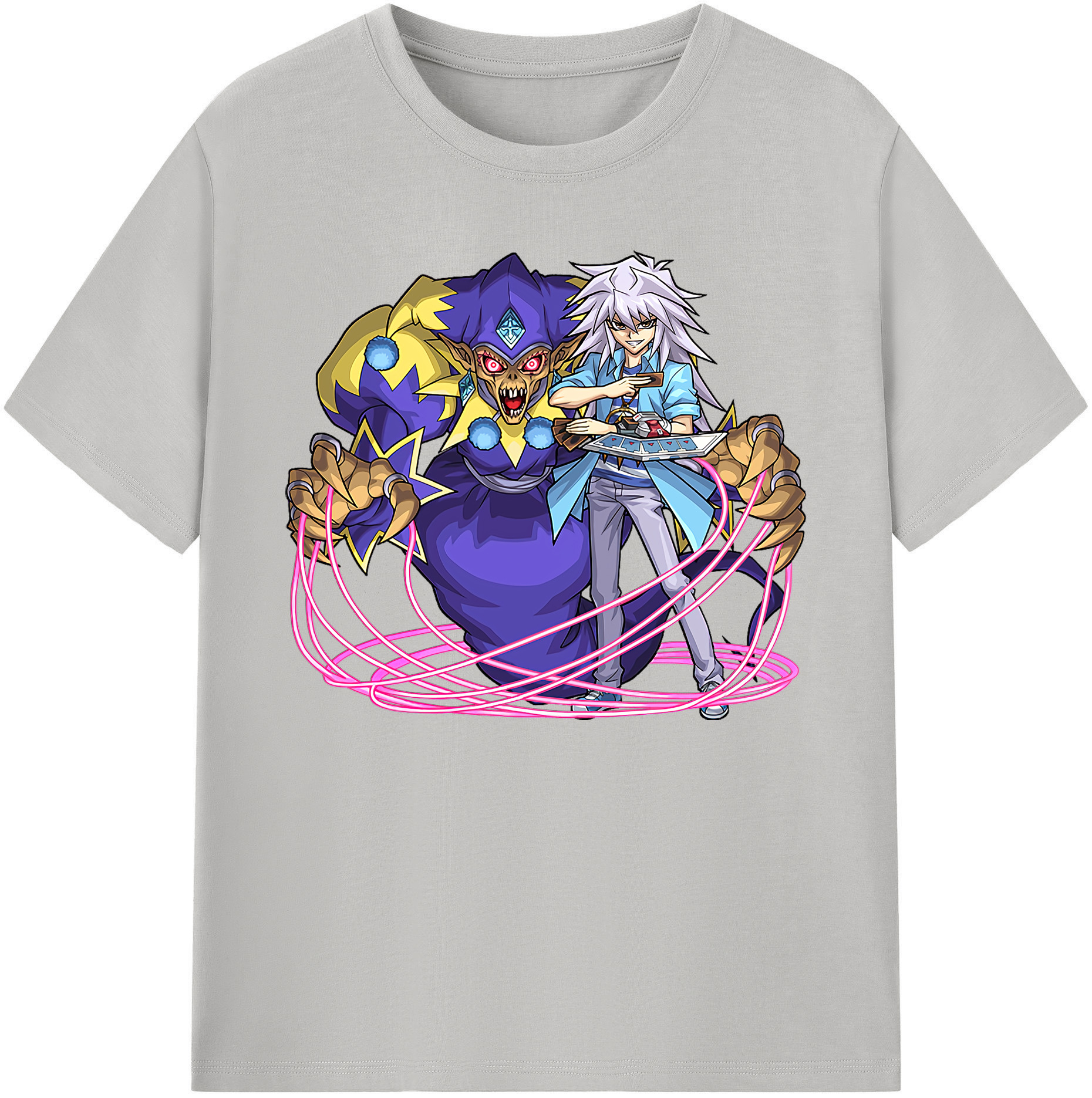 （画像用） 遊☆戯☆王 Yu-Gi-Oh! 綿100％ メンズ半袖Tシャツ｜肌触りやわらか＆通気性