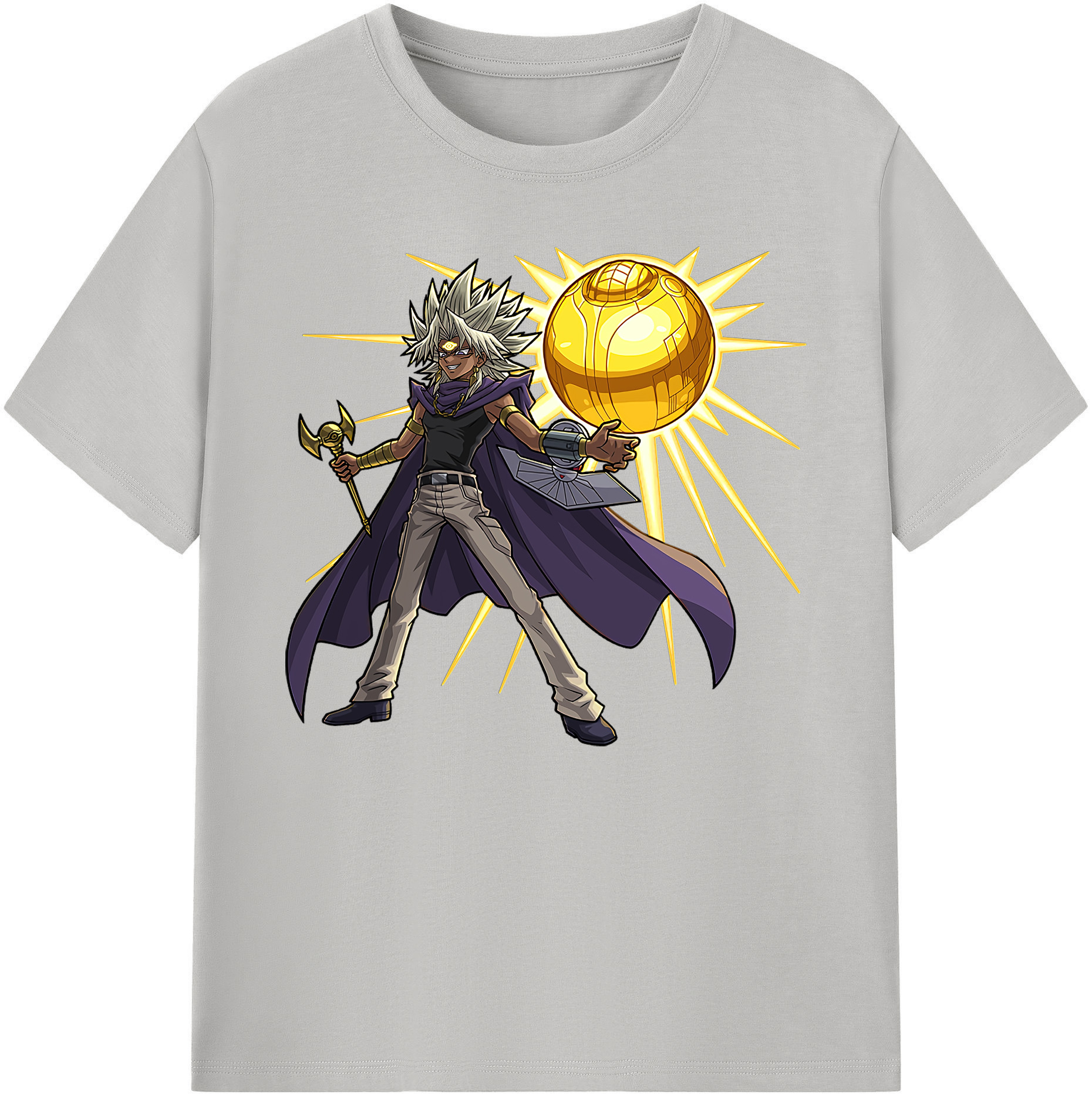 （画像用） 遊☆戯☆王 Yu-Gi-Oh! 綿100％ メンズ半袖Tシャツ｜肌触りやわらか＆通気性