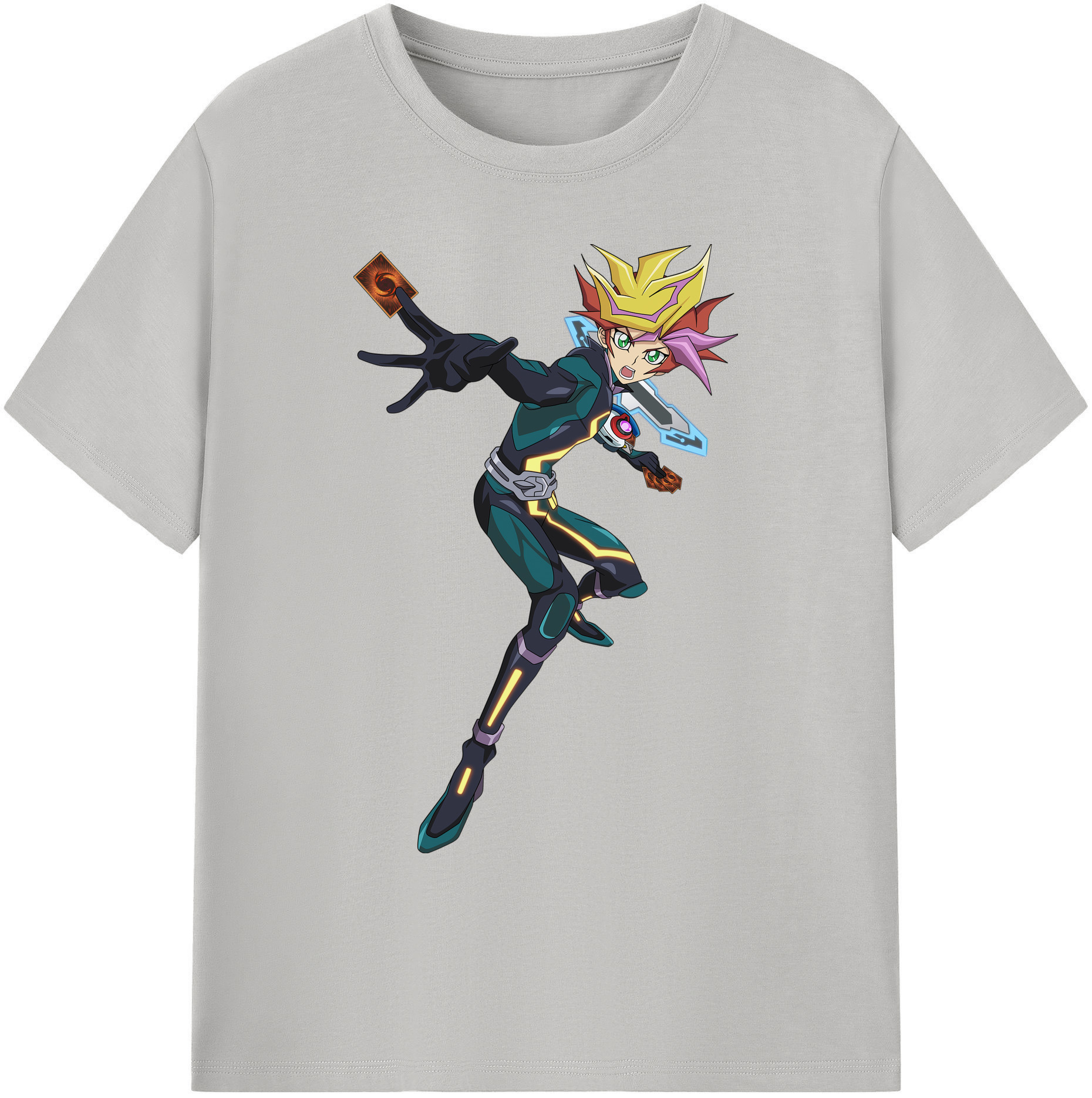 （画像用） 遊☆戯☆王 Yu-Gi-Oh! 綿100％ メンズ半袖Tシャツ｜肌触りやわらか＆通気性