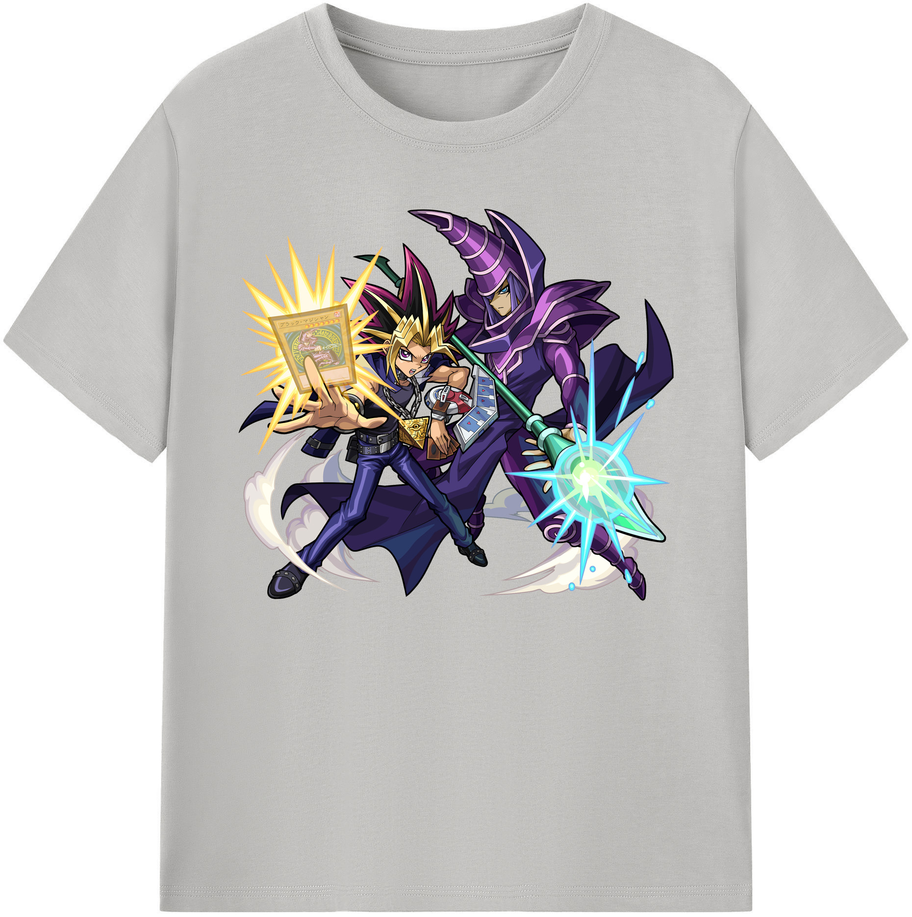 （画像用） 遊☆戯☆王 Yu-Gi-Oh! 綿100％ メンズ半袖Tシャツ｜肌触りやわらか＆通気性