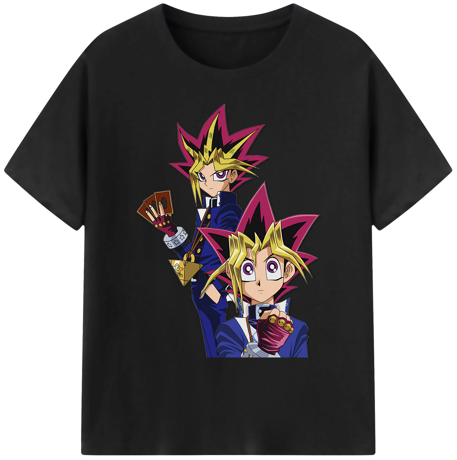 （画像用） 遊☆戯☆王 Yu-Gi-Oh! 綿100％ メンズ半袖Tシャツ｜肌触りやわらか＆通気性