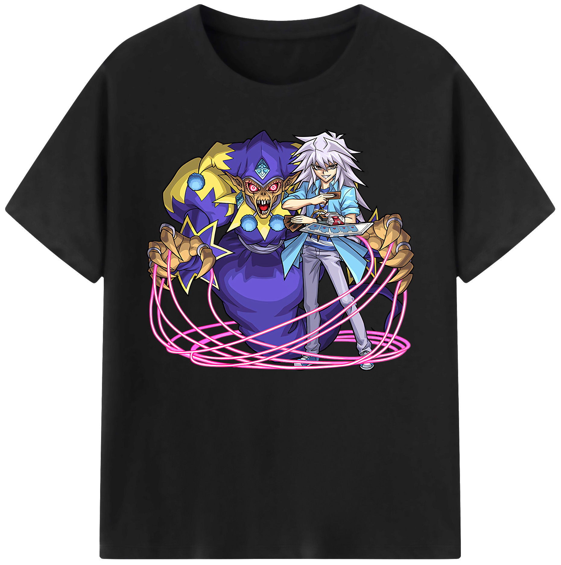 （画像用） 遊☆戯☆王 Yu-Gi-Oh! 綿100％ メンズ半袖Tシャツ｜肌触りやわらか＆通気性