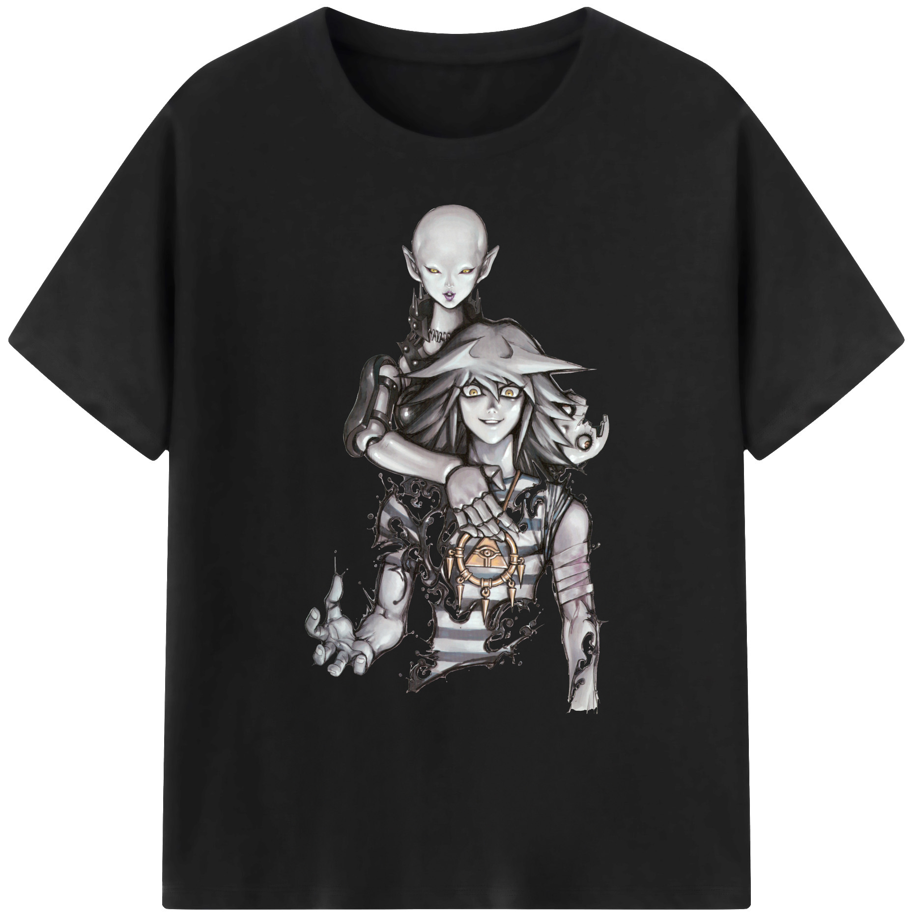 （画像用） 遊☆戯☆王 Yu-Gi-Oh! 綿100％ メンズ半袖Tシャツ｜肌触りやわらか＆通気性