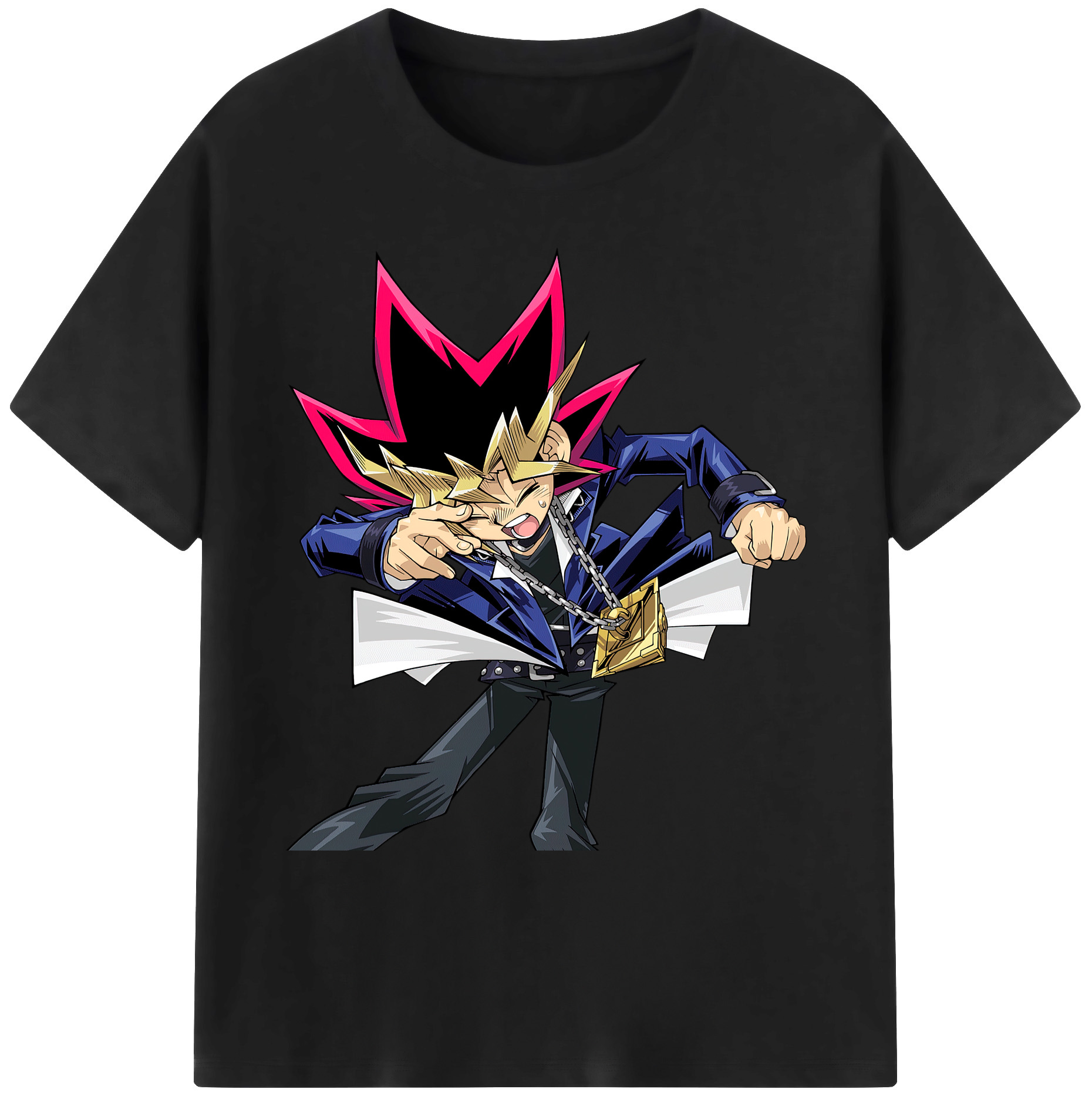 （画像用） 遊☆戯☆王 Yu-Gi-Oh! 綿100％ メンズ半袖Tシャツ｜肌触りやわらか＆通気性