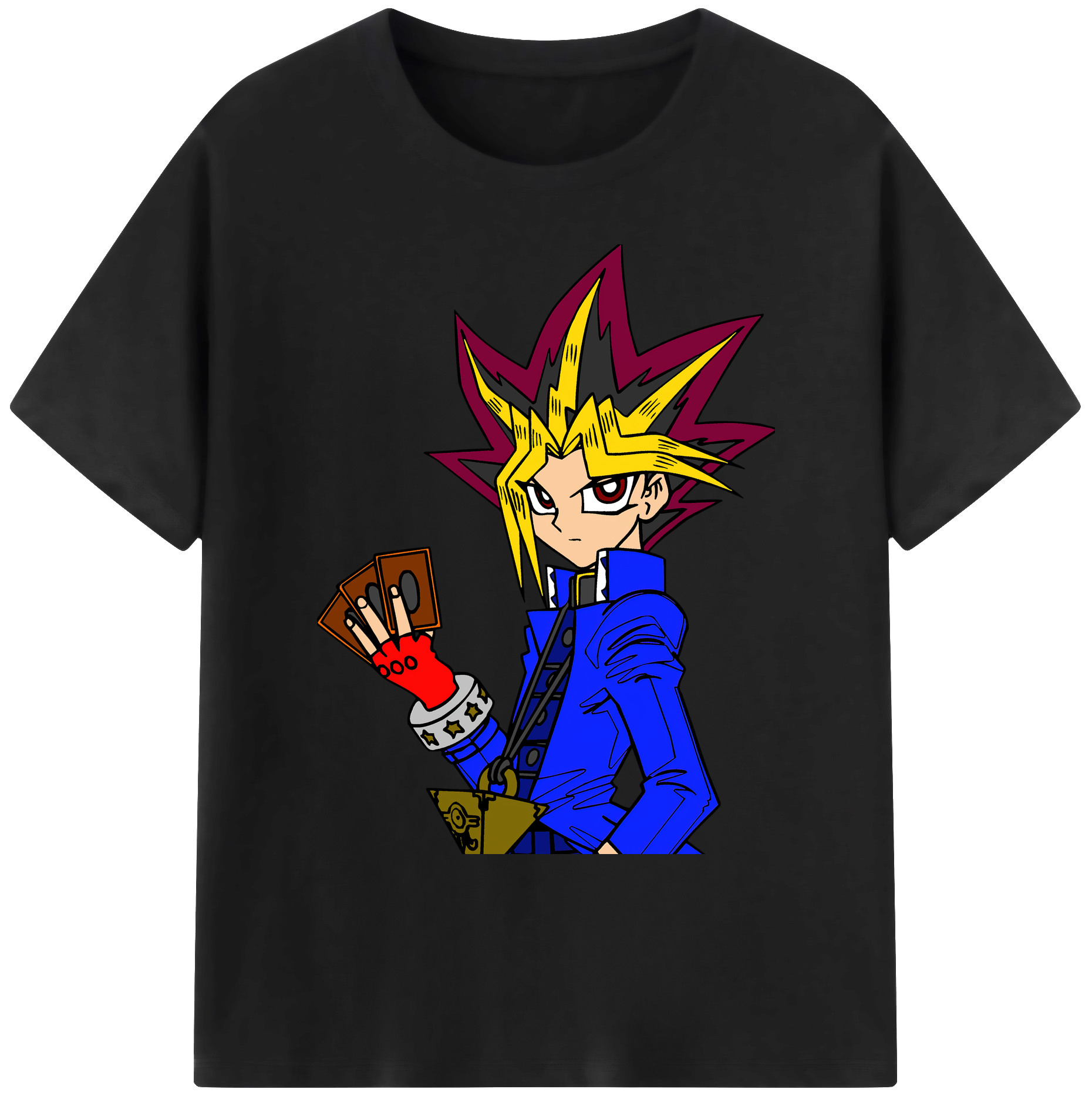 （画像用） 遊☆戯☆王 Yu-Gi-Oh! 綿100％ メンズ半袖Tシャツ｜肌触りやわらか＆通気性