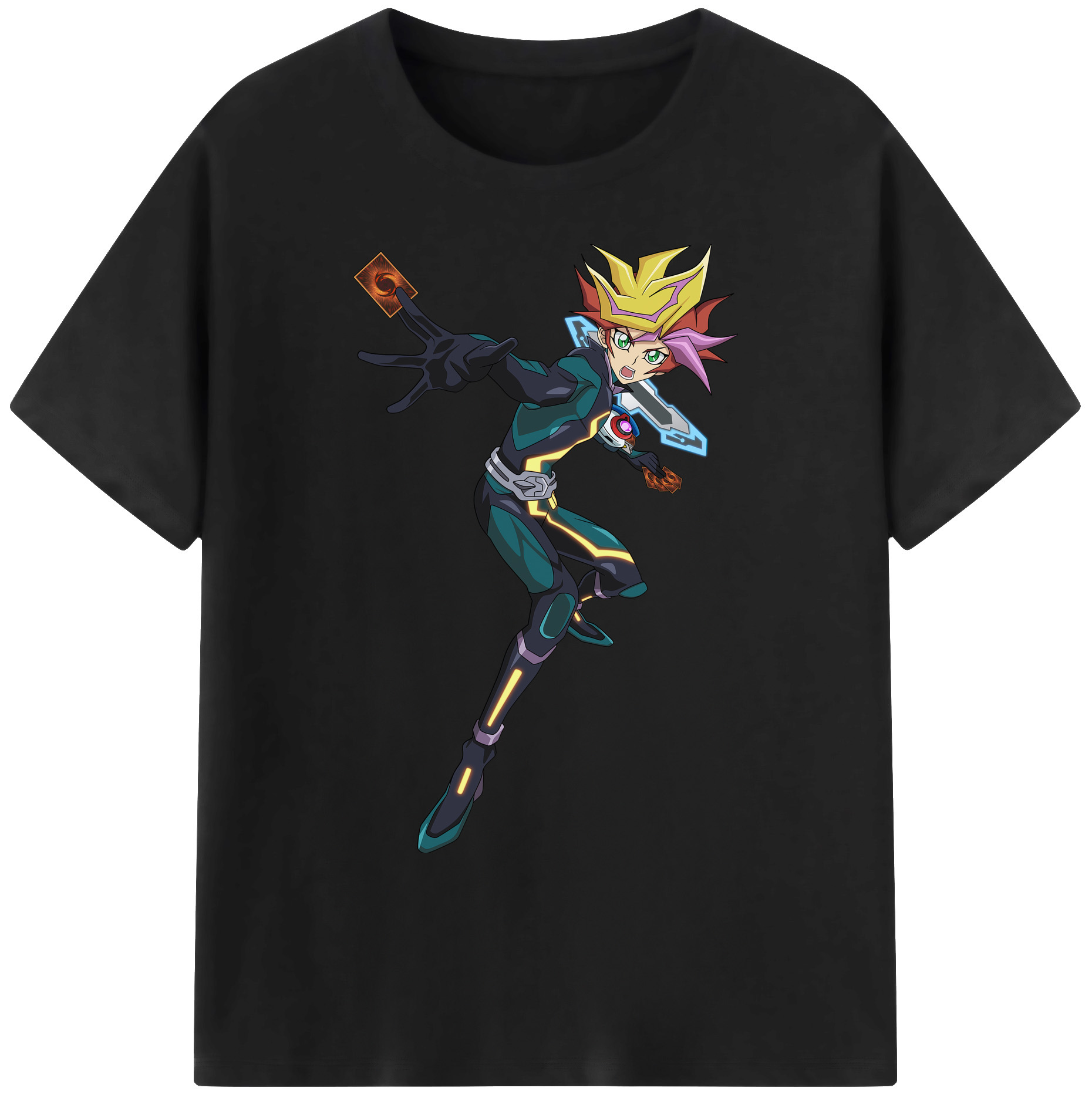 （画像用） 遊☆戯☆王 Yu-Gi-Oh! 綿100％ メンズ半袖Tシャツ｜肌触りやわらか＆通気性