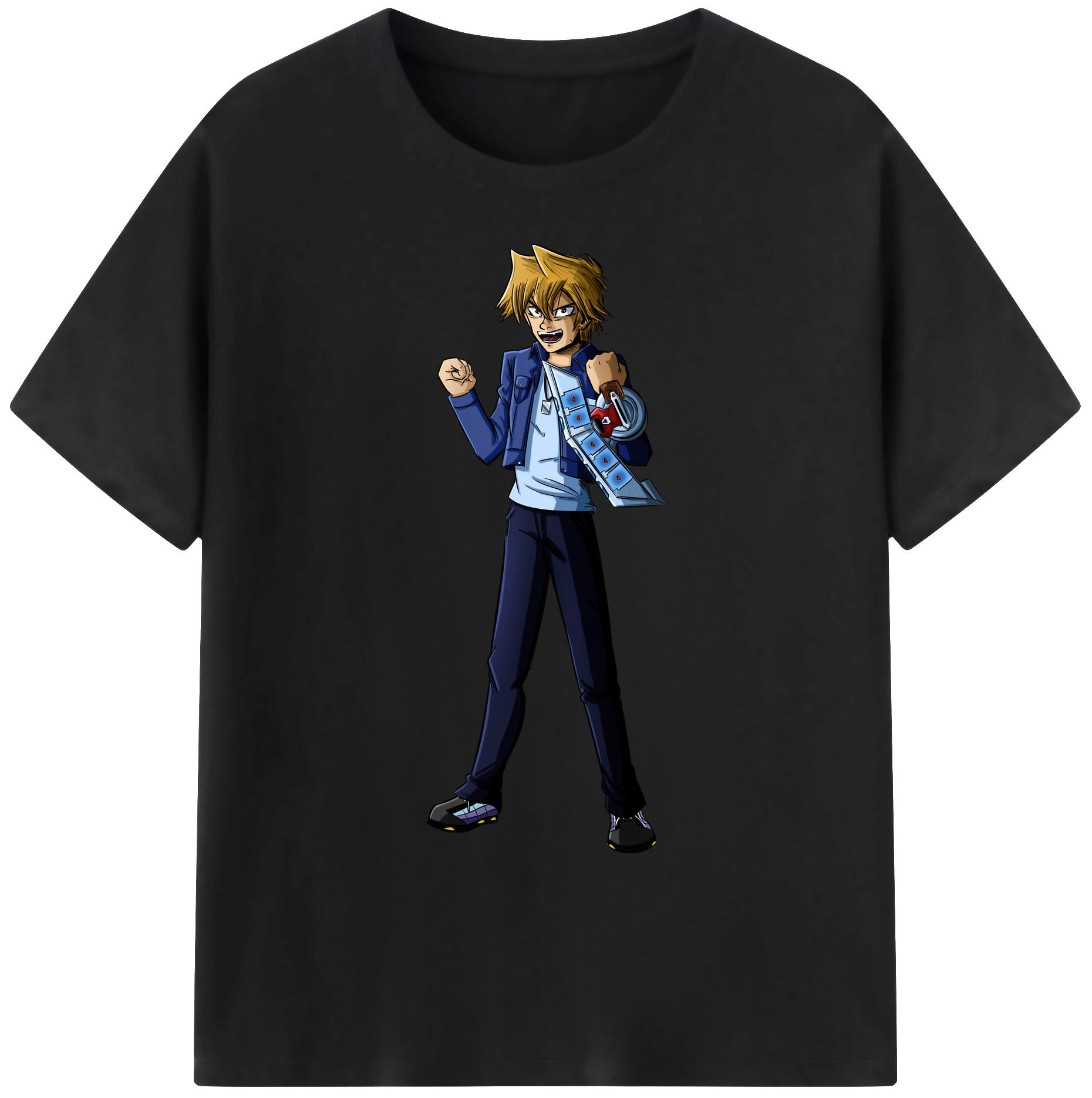（画像用） 遊☆戯☆王 Yu-Gi-Oh! 綿100％ メンズ半袖Tシャツ｜肌触りやわらか＆通気性