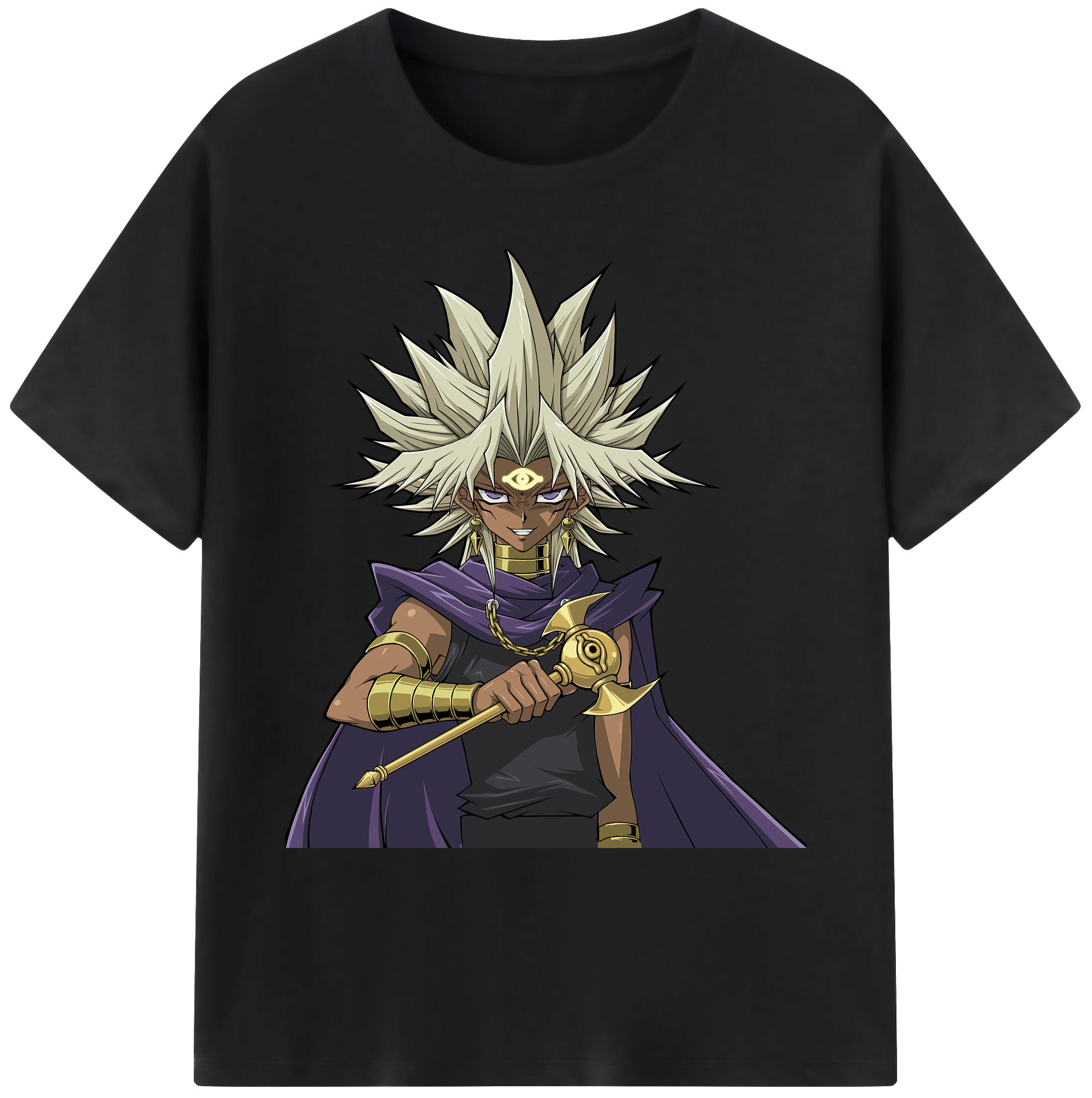 （画像用） 遊☆戯☆王 Yu-Gi-Oh! 綿100％ メンズ半袖Tシャツ｜肌触りやわらか＆通気性
