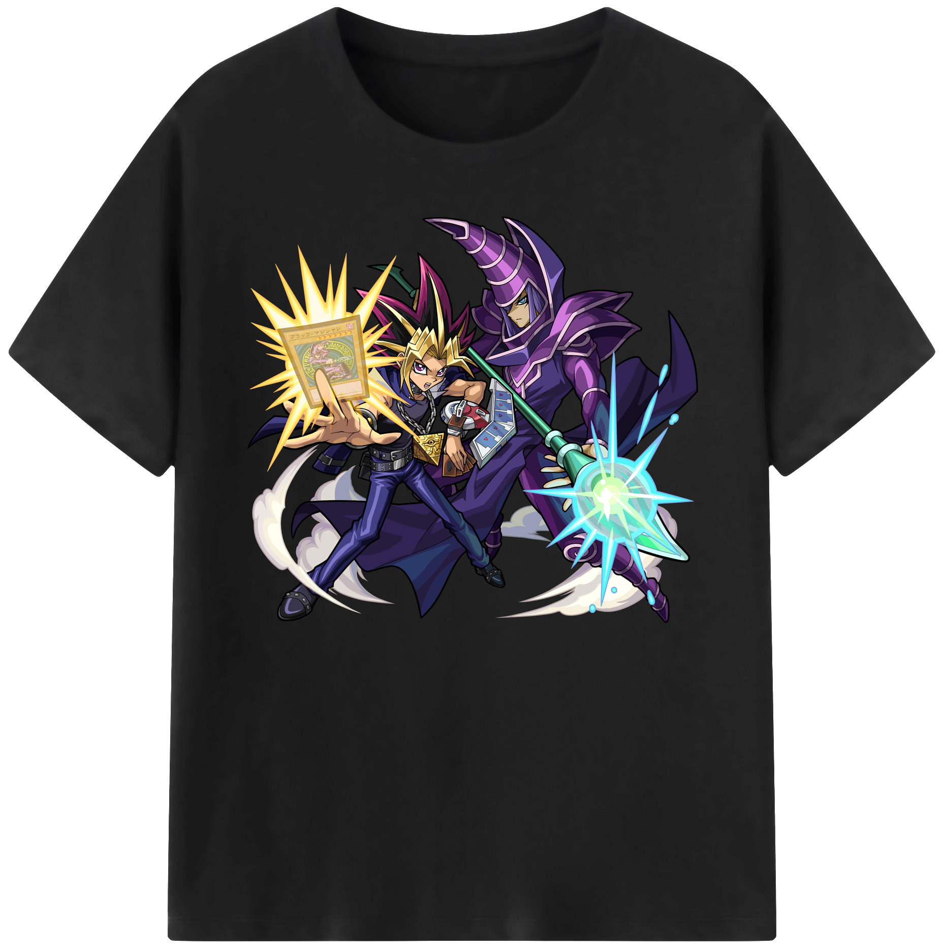 （画像用） 遊☆戯☆王 Yu-Gi-Oh! 綿100％ メンズ半袖Tシャツ｜肌触りやわらか＆通気性