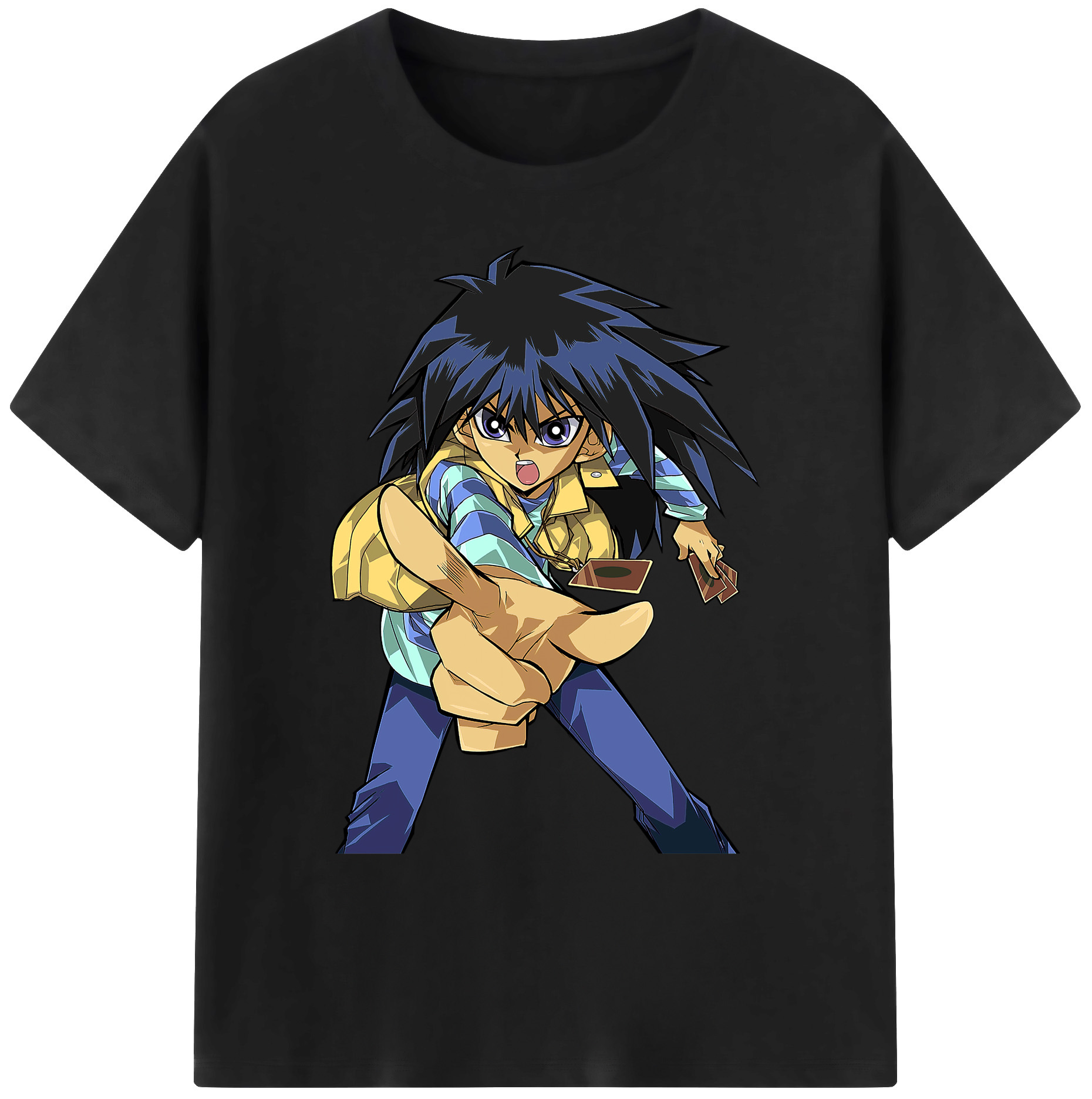 （画像用） 遊☆戯☆王 Yu-Gi-Oh! 綿100％ メンズ半袖Tシャツ｜肌触りやわらか＆通気性