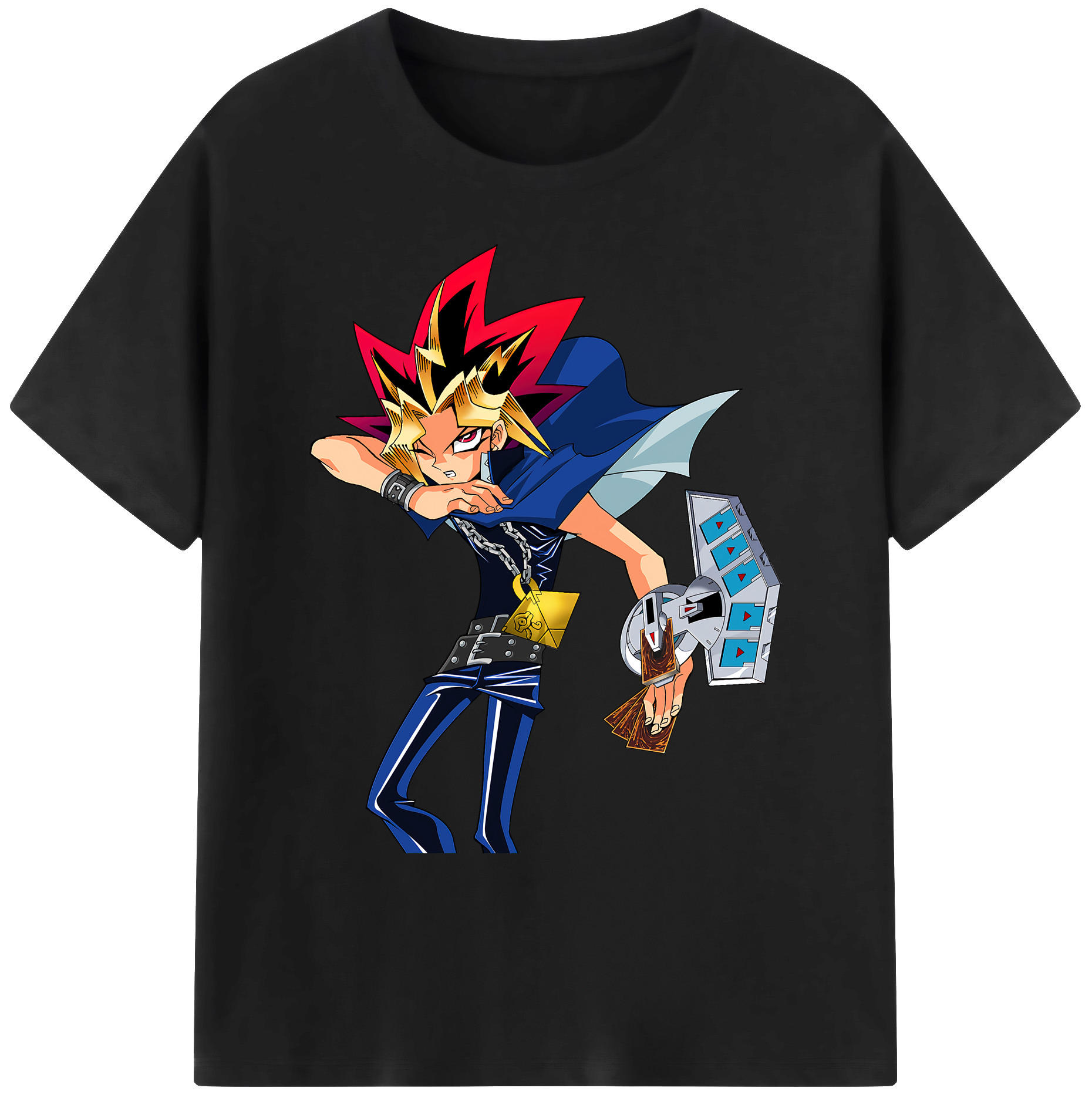 （画像用） 遊☆戯☆王 Yu-Gi-Oh! 綿100％ メンズ半袖Tシャツ｜肌触りやわらか＆通気性
