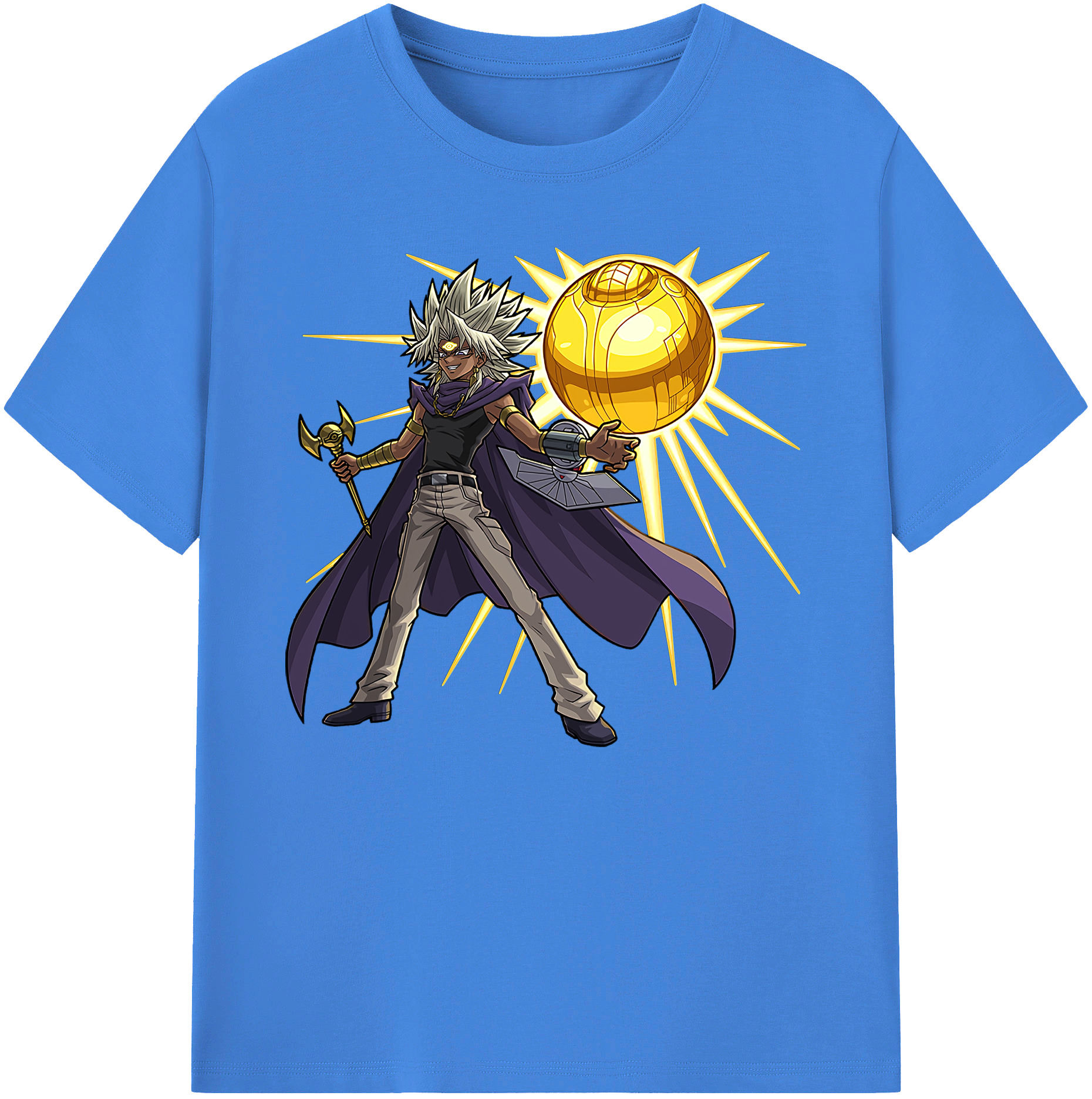 （画像用） 遊☆戯☆王 Yu-Gi-Oh! 綿100％ メンズ半袖Tシャツ｜肌触りやわらか＆通気性