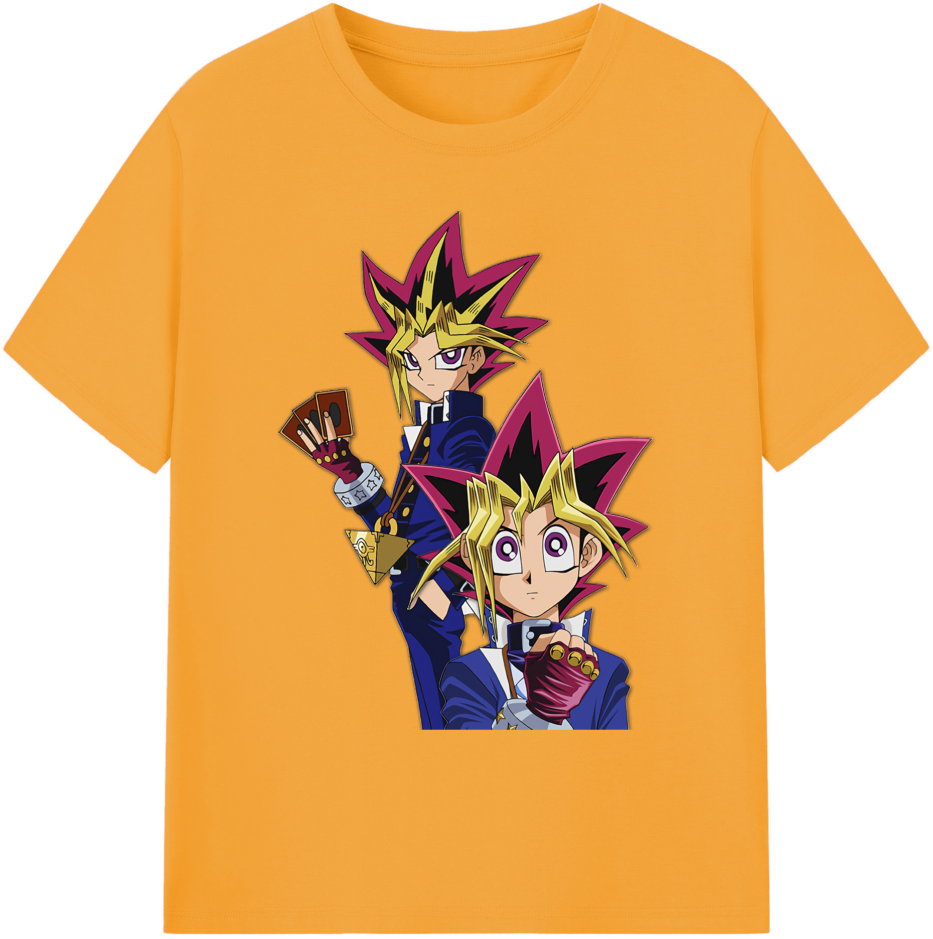 （画像用） 遊☆戯☆王 Yu-Gi-Oh! 綿100％ メンズ半袖Tシャツ｜肌触りやわらか＆通気性