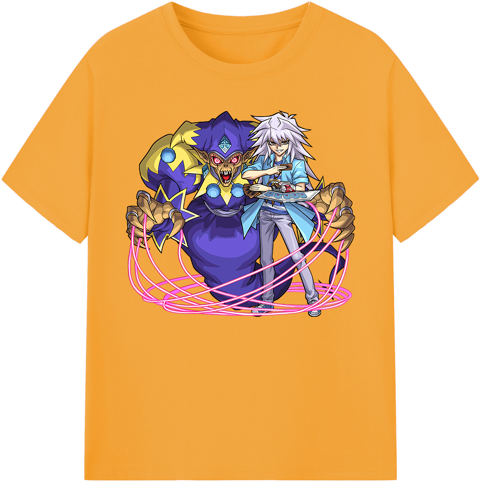 （画像用） 遊☆戯☆王 Yu-Gi-Oh! 綿100％ メンズ半袖Tシャツ｜肌触りやわらか＆通気性