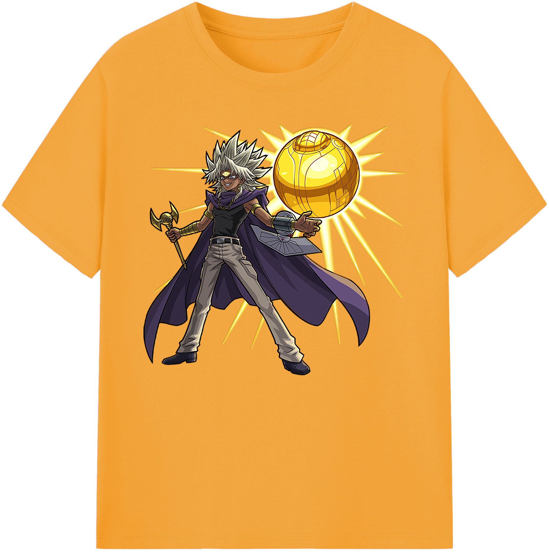 （画像用） 遊☆戯☆王 Yu-Gi-Oh! 綿100％ メンズ半袖Tシャツ｜肌触りやわらか＆通気性