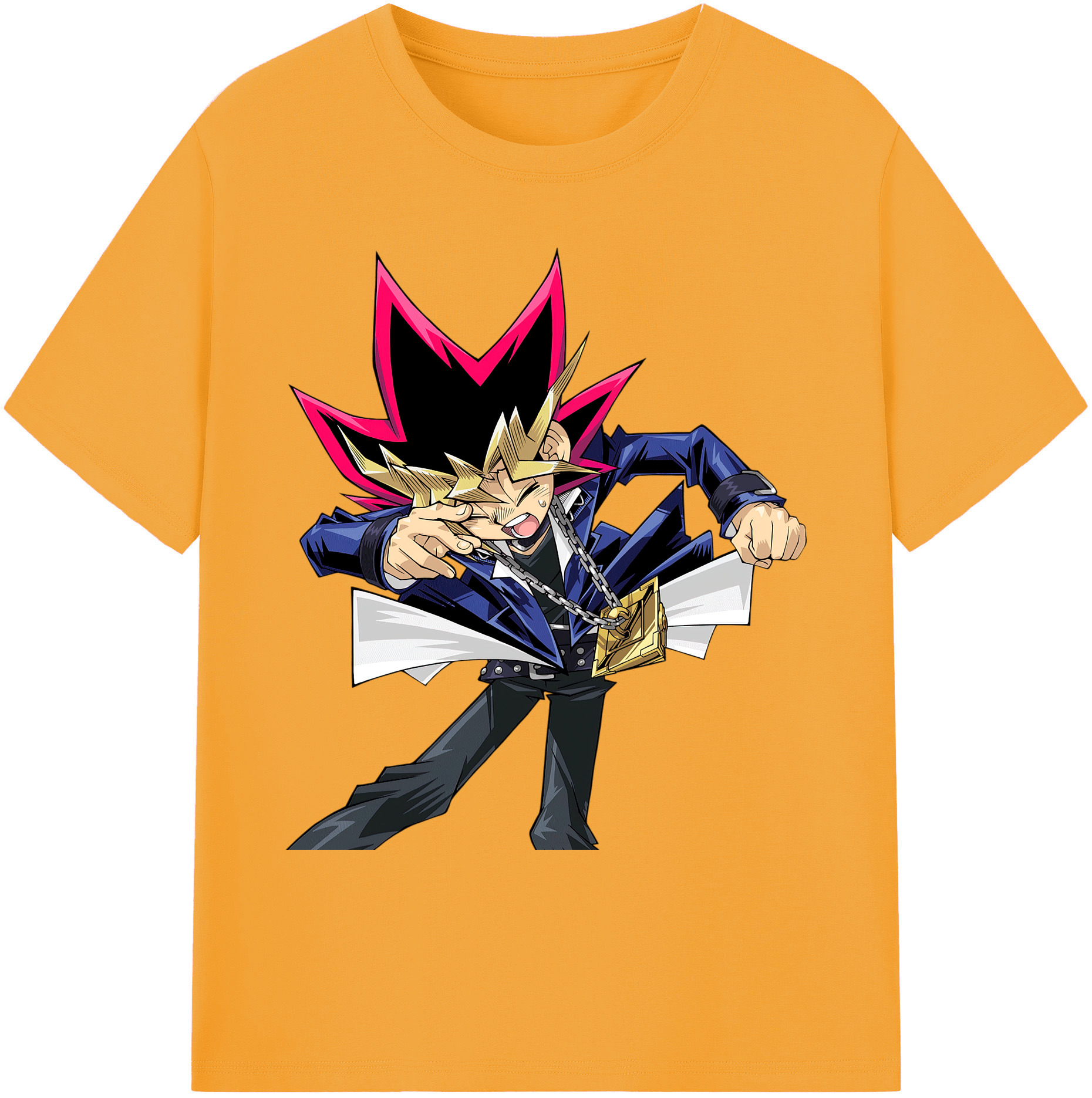 （画像用） 遊☆戯☆王 Yu-Gi-Oh! 綿100％ メンズ半袖Tシャツ｜肌触りやわらか＆通気性